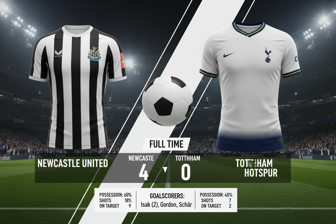 Match Summary: Newcastle United vs. Tottenham Hotspur