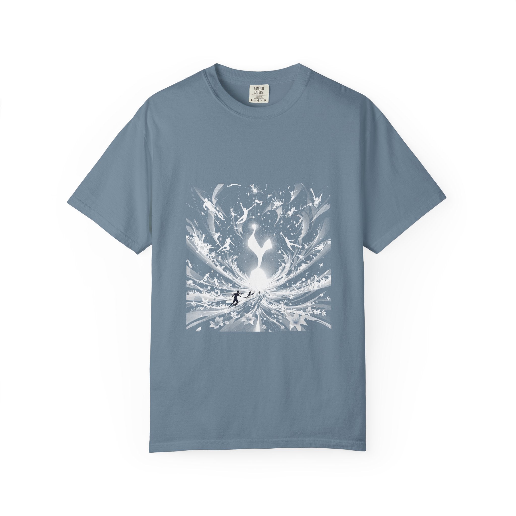 Artistic Flame Unisex T-Shirt - Garment-Dyed Graphic Tee