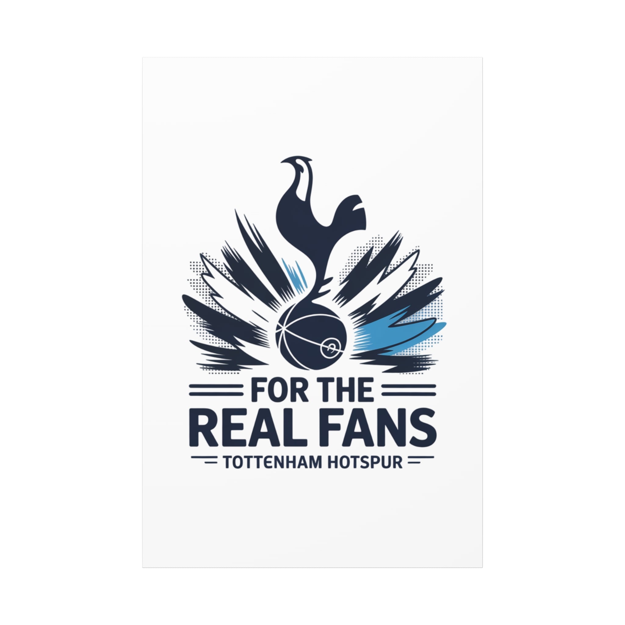 Tottenham Hotspur unofficial canvas abstract art portrat iCanvas Wall Art - For the Real Fans