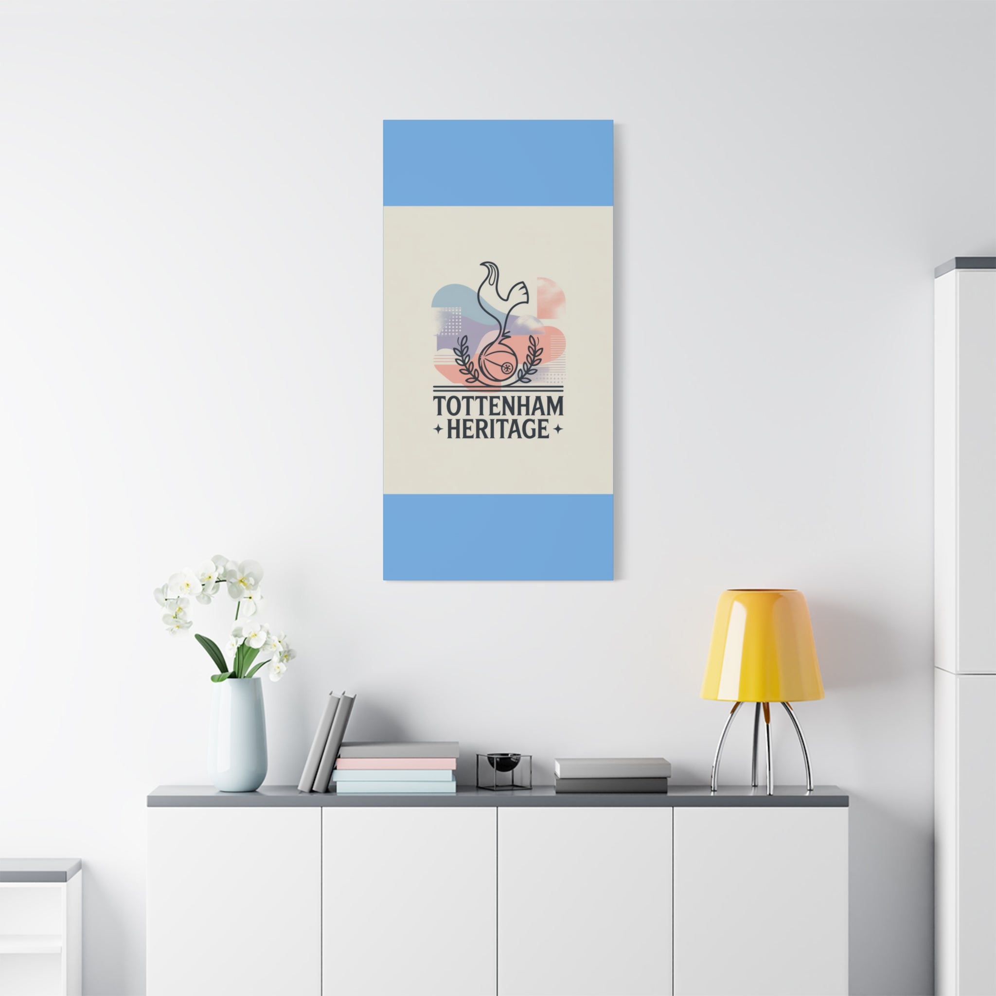 tottenham heritage abstract canvas art Matte Canvas, Stretched, 1.25"