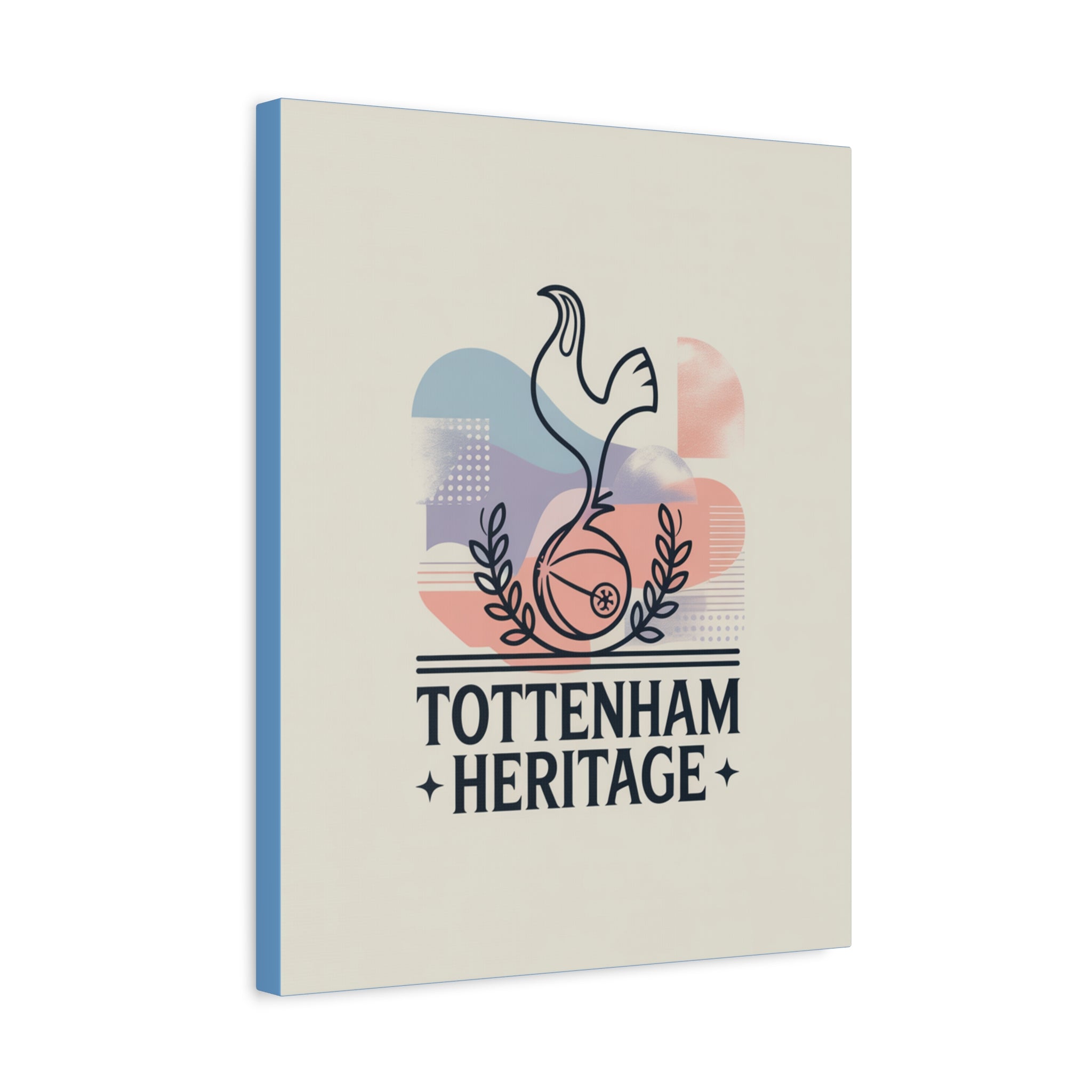 tottenham heritage abstract canvas art Matte Canvas, Stretched, 1.25"