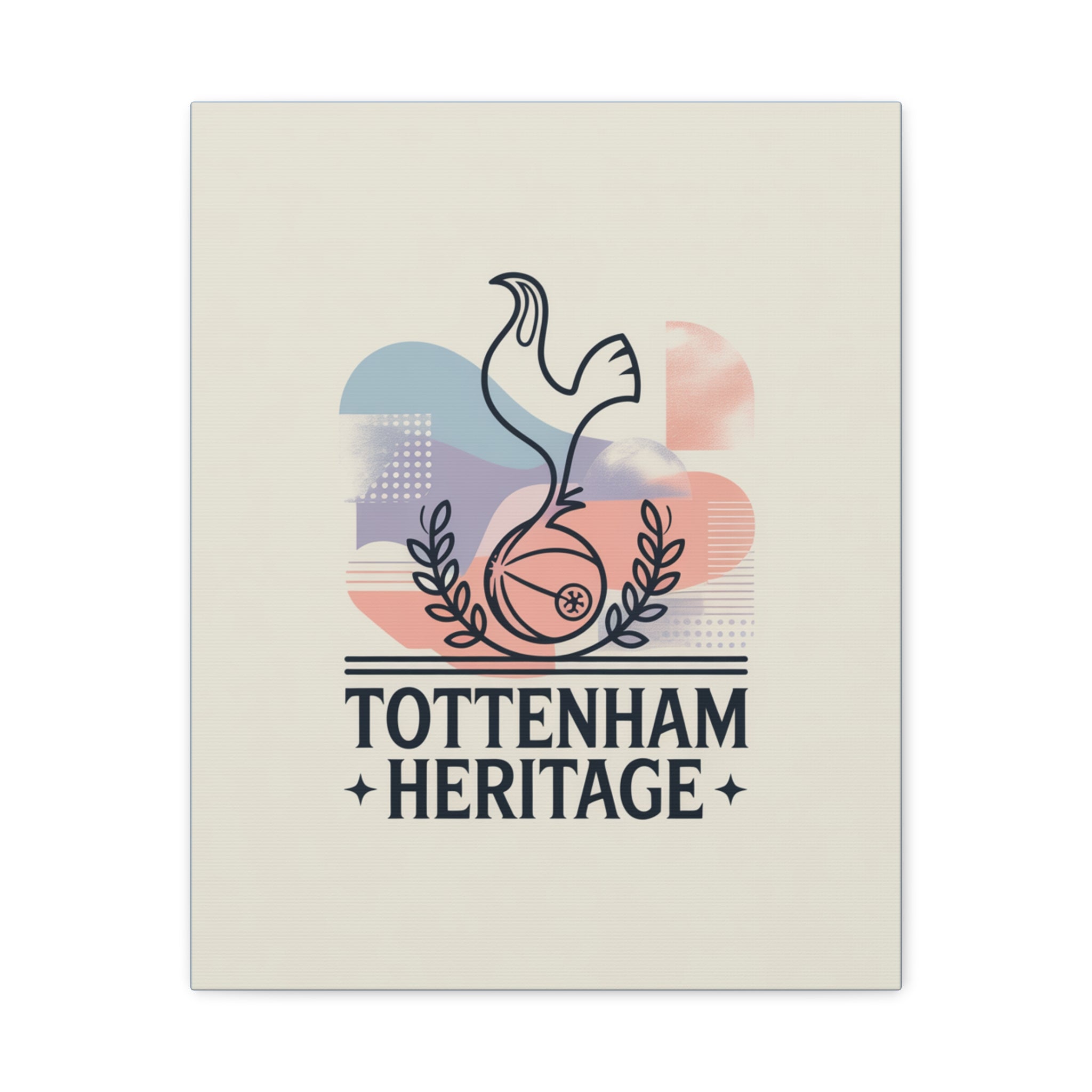 tottenham heritage abstract canvas art Matte Canvas, Stretched, 1.25"