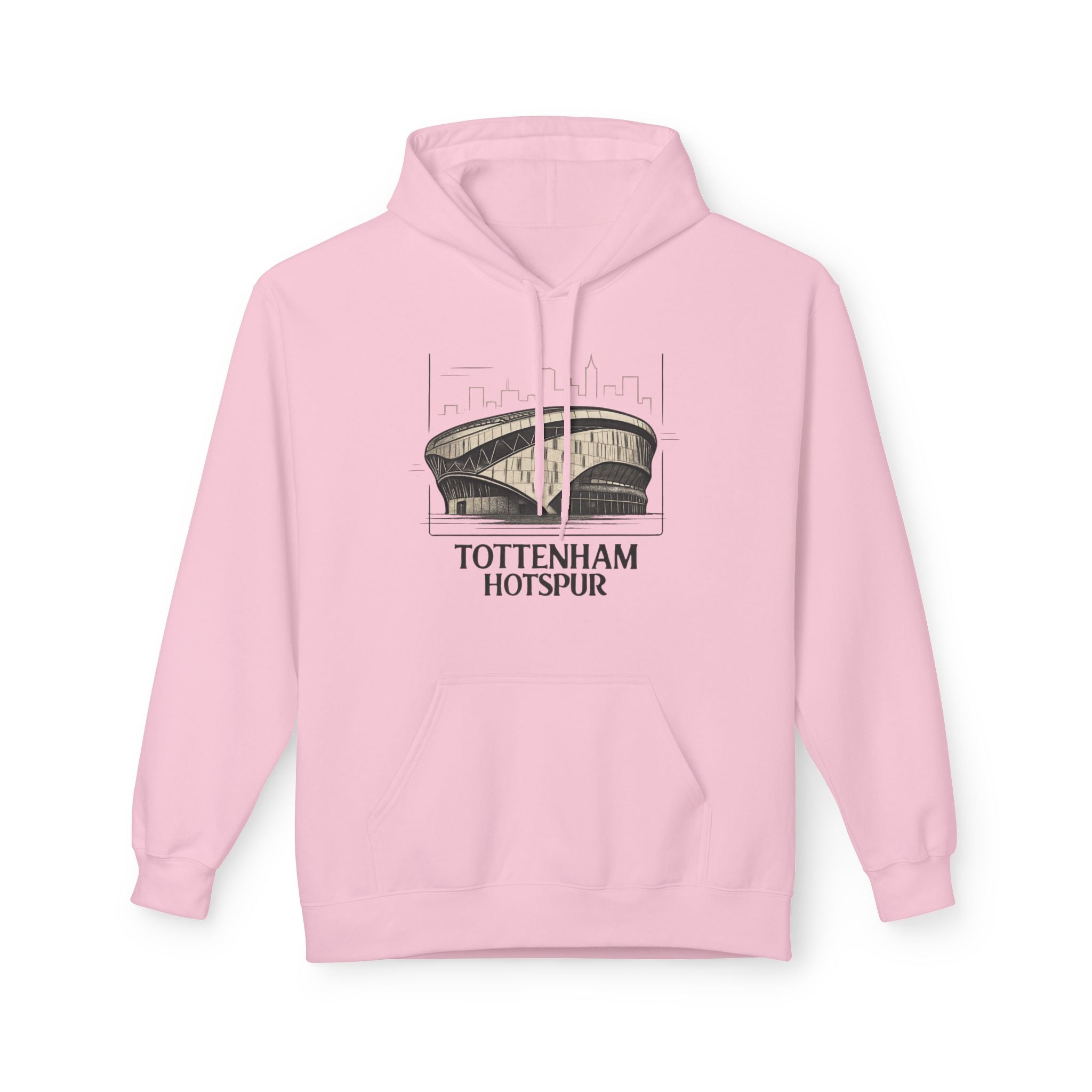 Tottenham Hotspur Stadium Hoodie — Vintage Stadium Illustration Football Fan Pullover