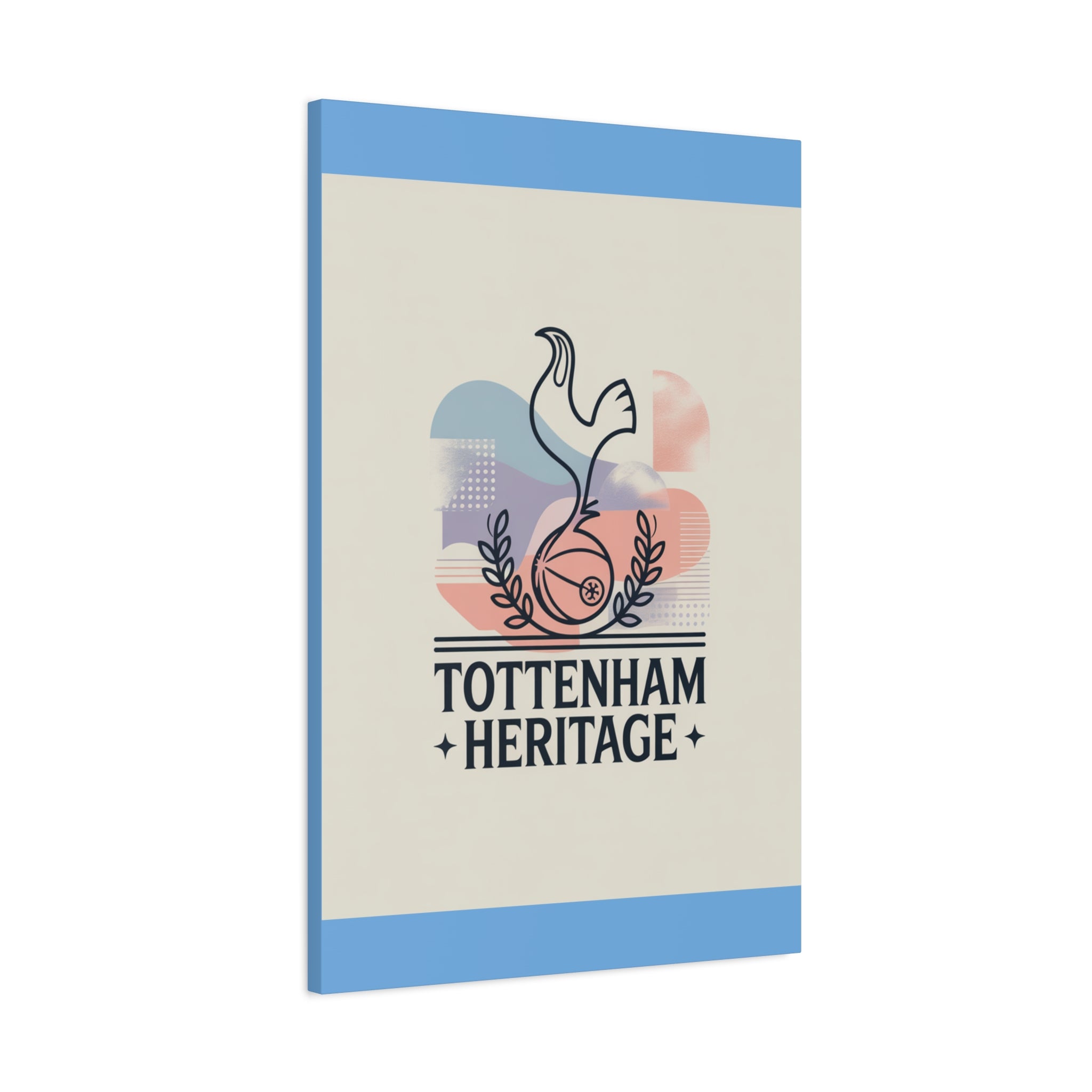 tottenham heritage abstract canvas art Matte Canvas, Stretched, 1.25"