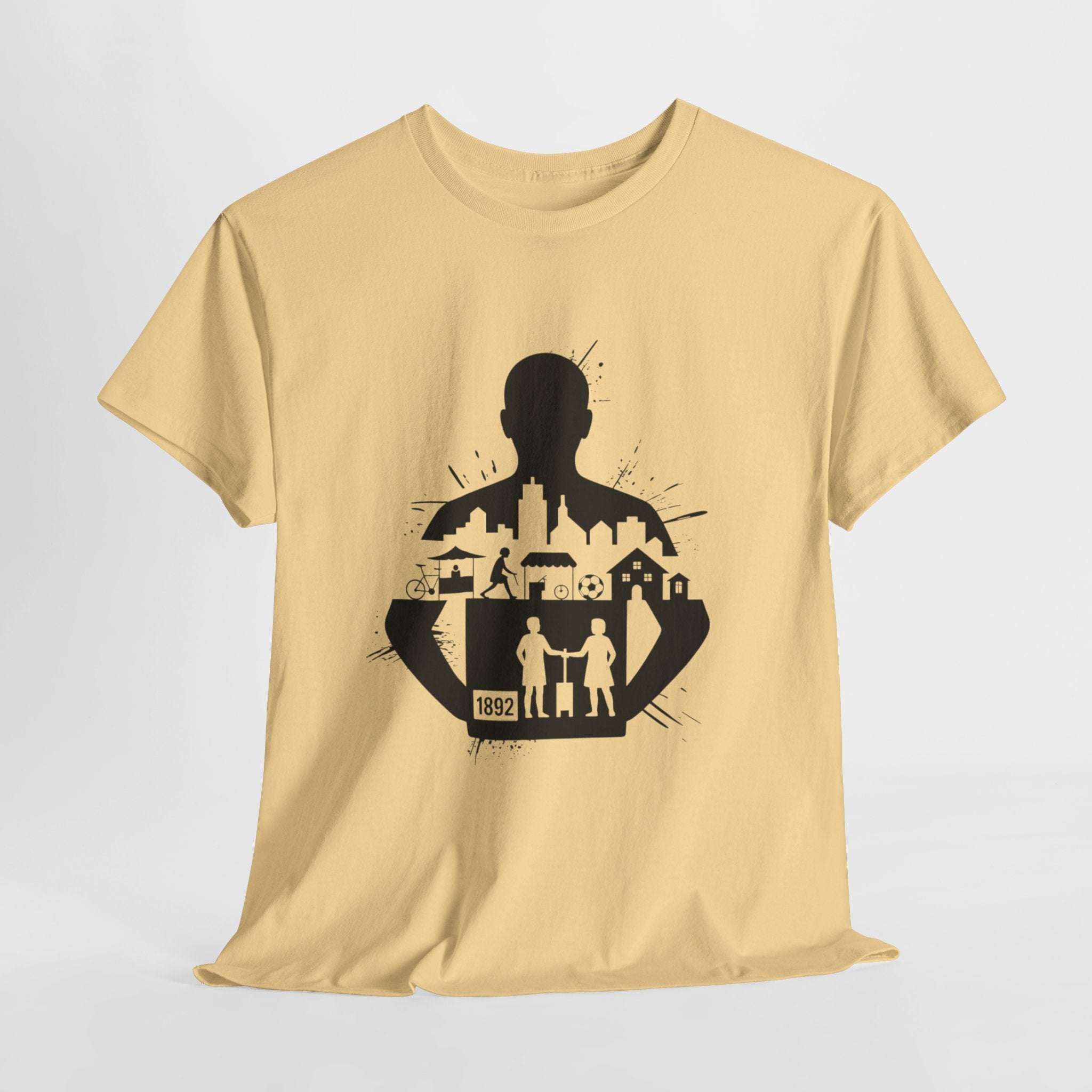 tottenham spurs abstract special Urban Silhouette Unisex Heavy Cotton Tee - Creative Cityscape Design