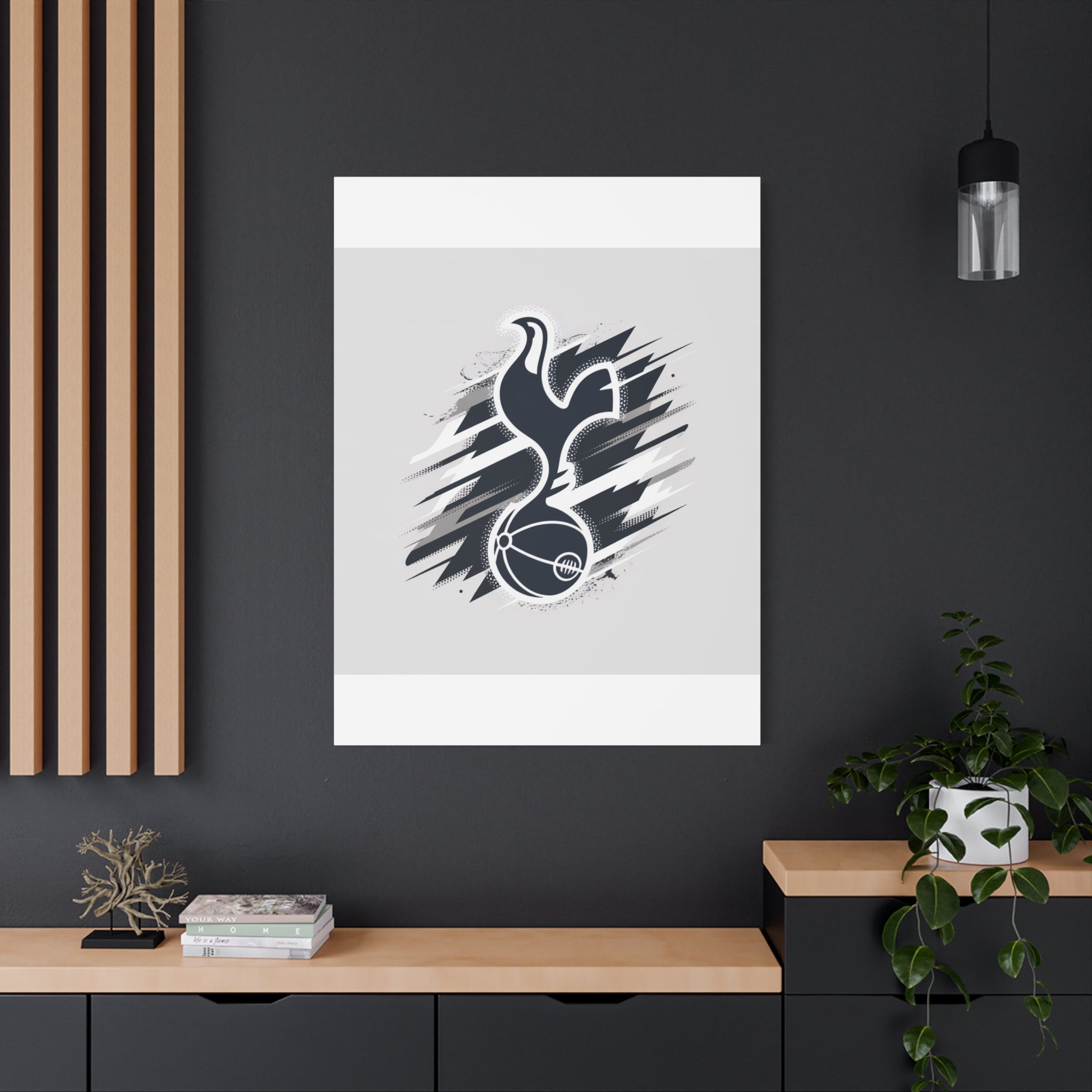 tottenham spurs fan unofficial Sporty Canvas Wall Art - Dynamic Tottenham Design
