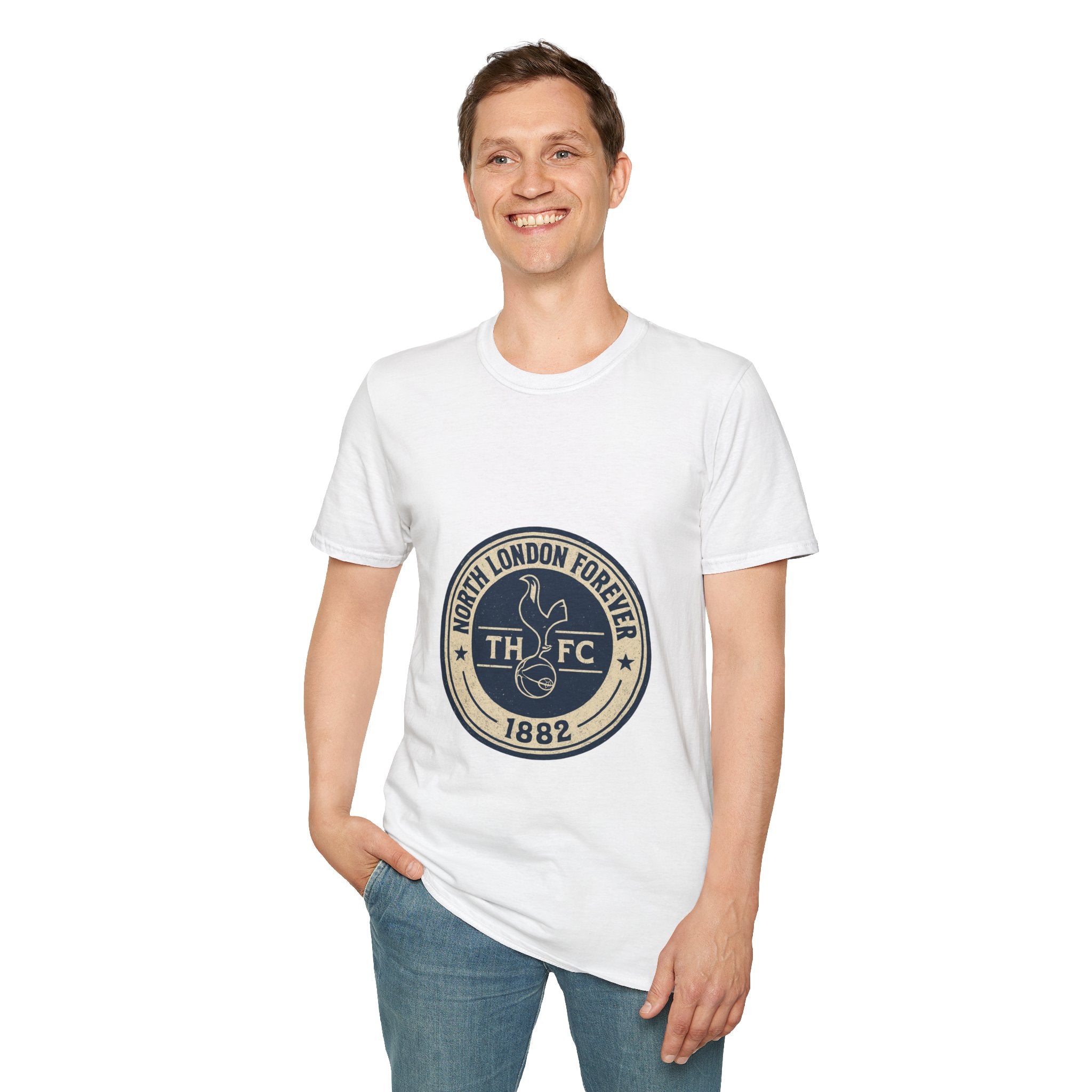 North London Forever FC Crest T-Shirt — Retro Tottenham Emblem Tee 1882