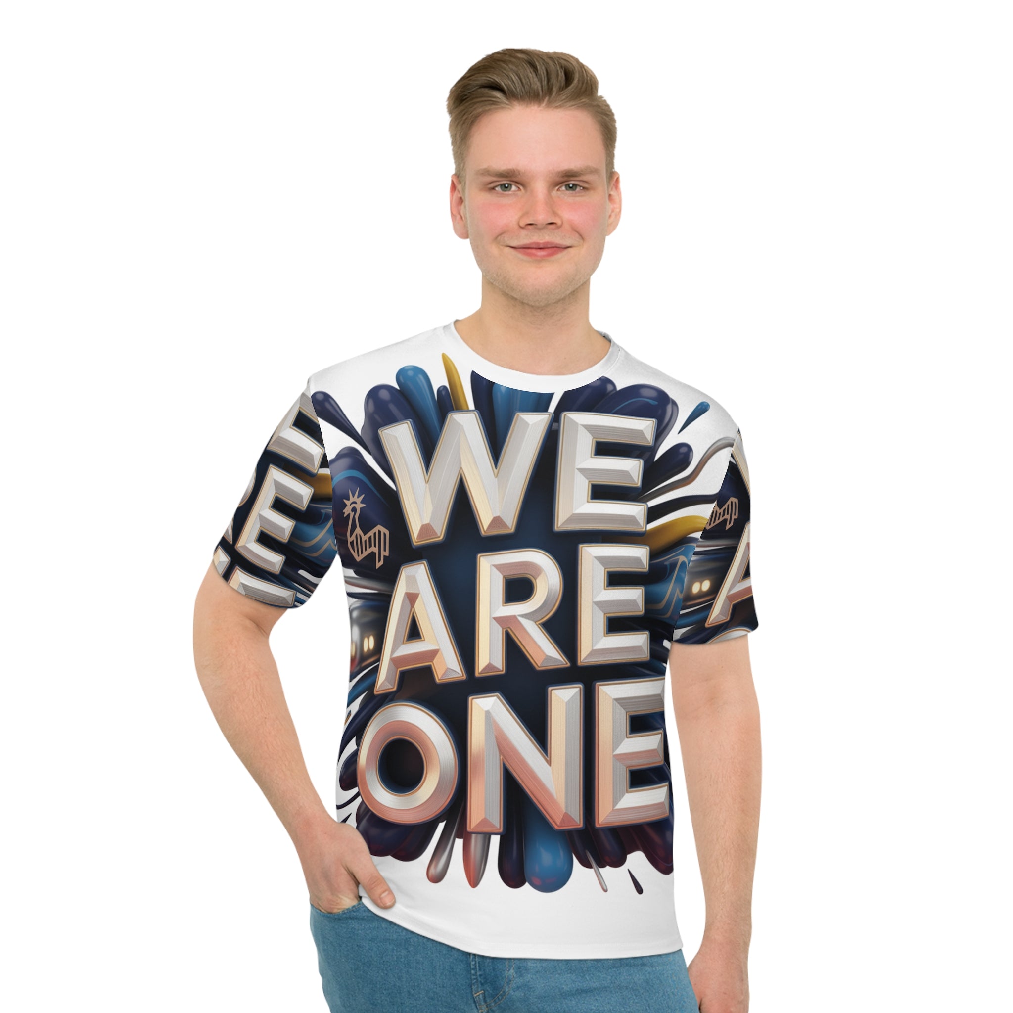 We are one tottenham spurs Men's Loose T-shirt (AOP)