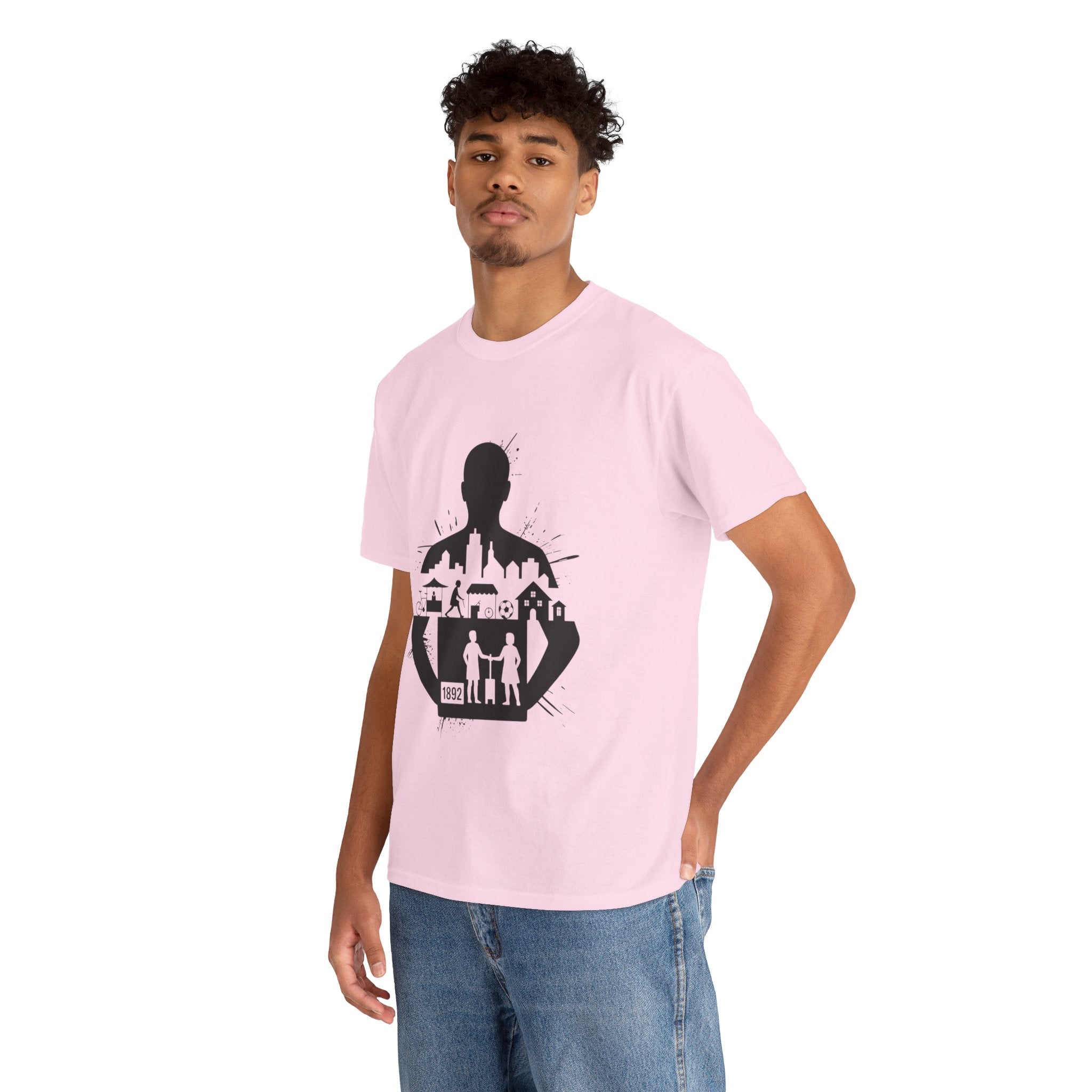 tottenham spurs abstract special Urban Silhouette Unisex Heavy Cotton Tee - Creative Cityscape Design