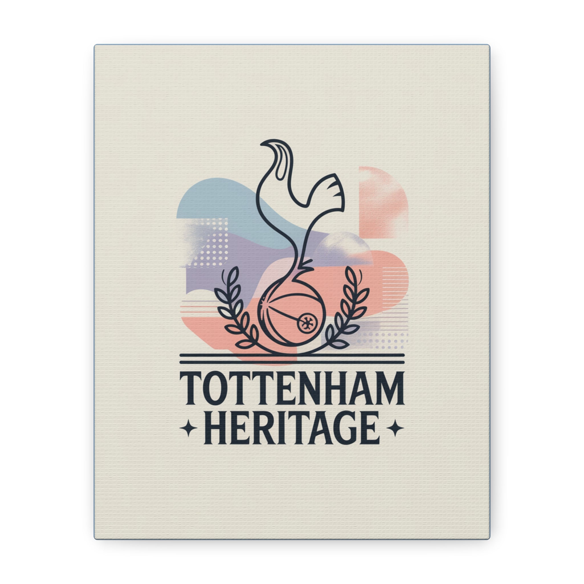 tottenham heritage abstract canvas art Matte Canvas, Stretched, 1.25"