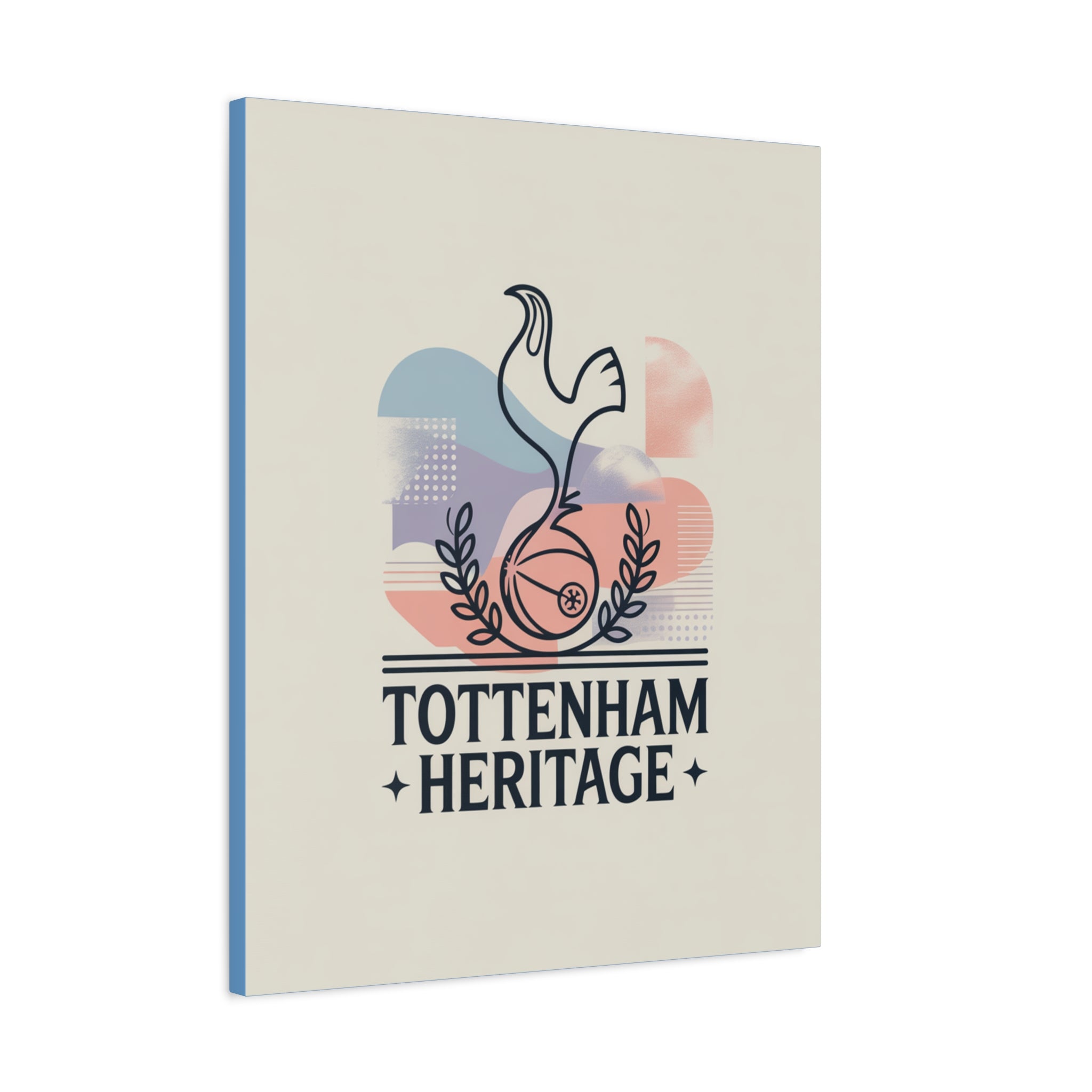 tottenham heritage abstract canvas art Matte Canvas, Stretched, 1.25"