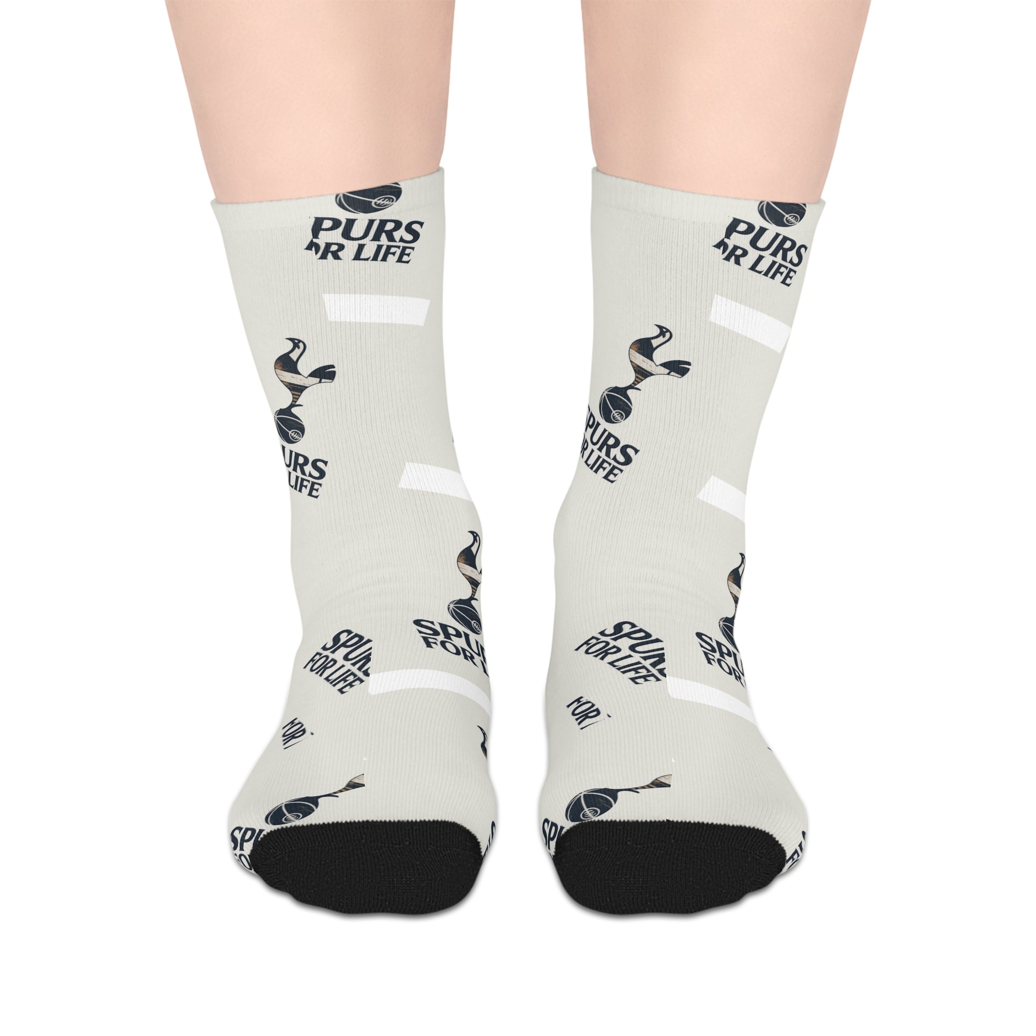 Tottenham spurs unofficial Inspirational Mid-Length Socks - Spread Positivity for Everyday Comfort