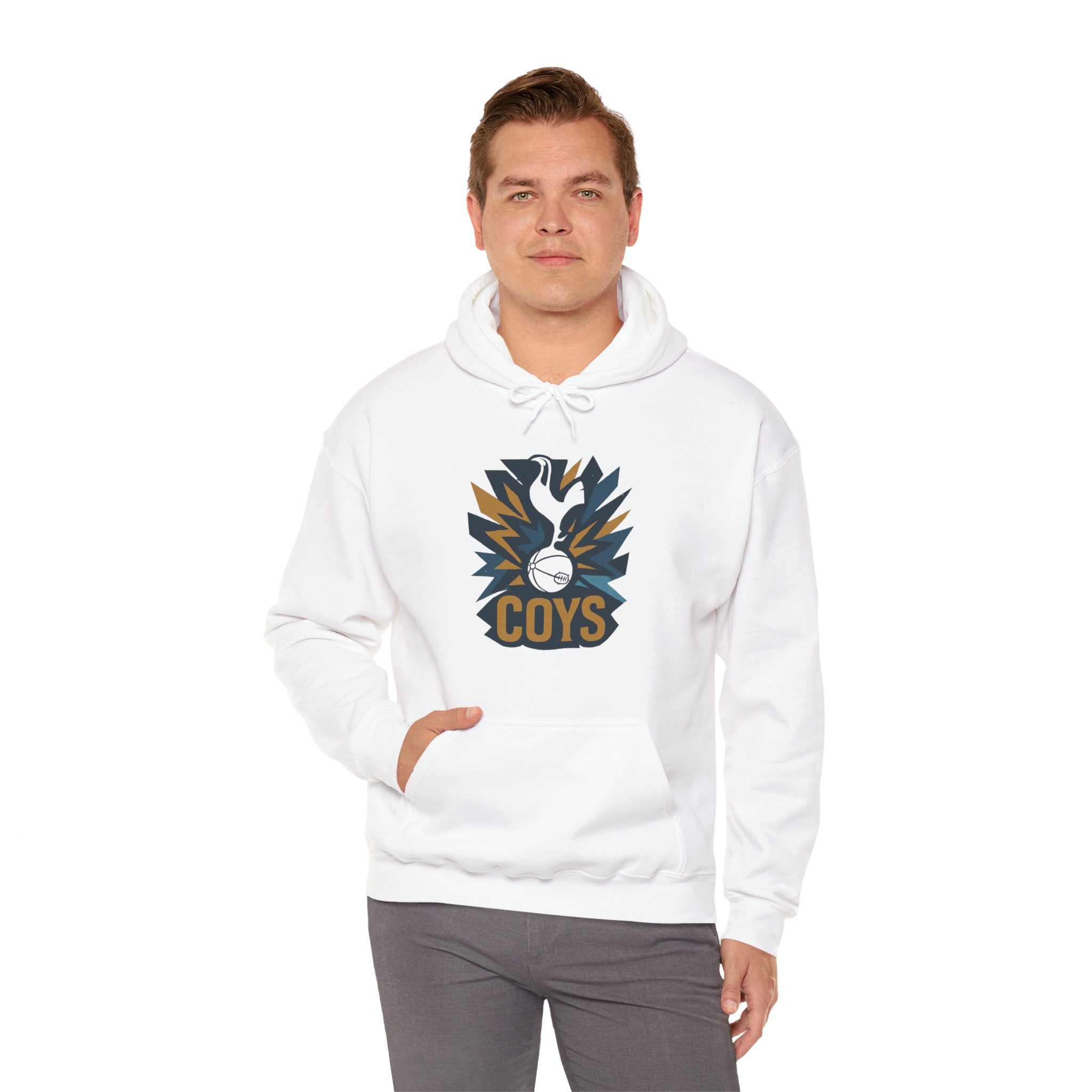 spurs COYS Soccer Hoodie — Retro Cockerel Football Crest Pullover