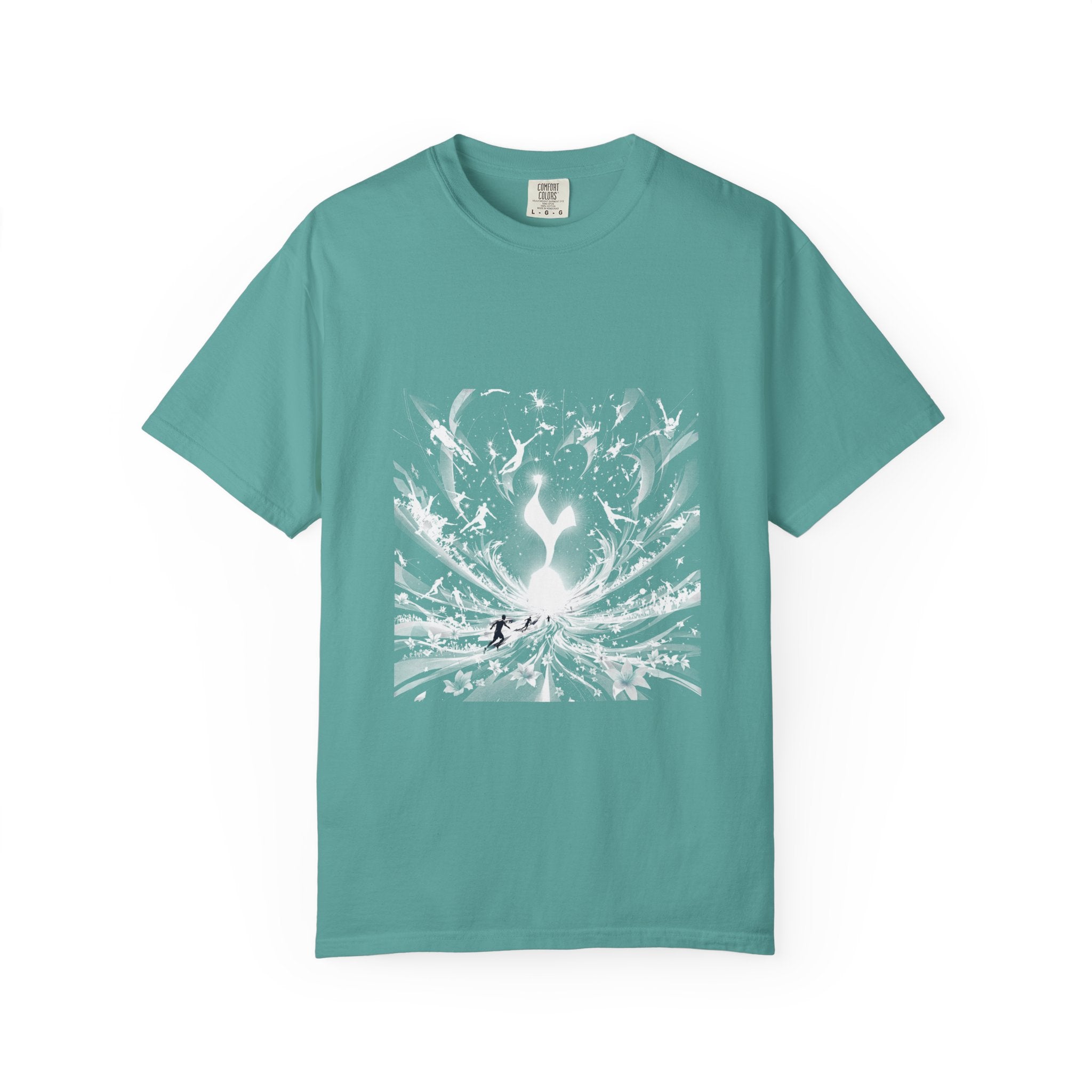 Artistic Flame Unisex T-Shirt - Garment-Dyed Graphic Tee