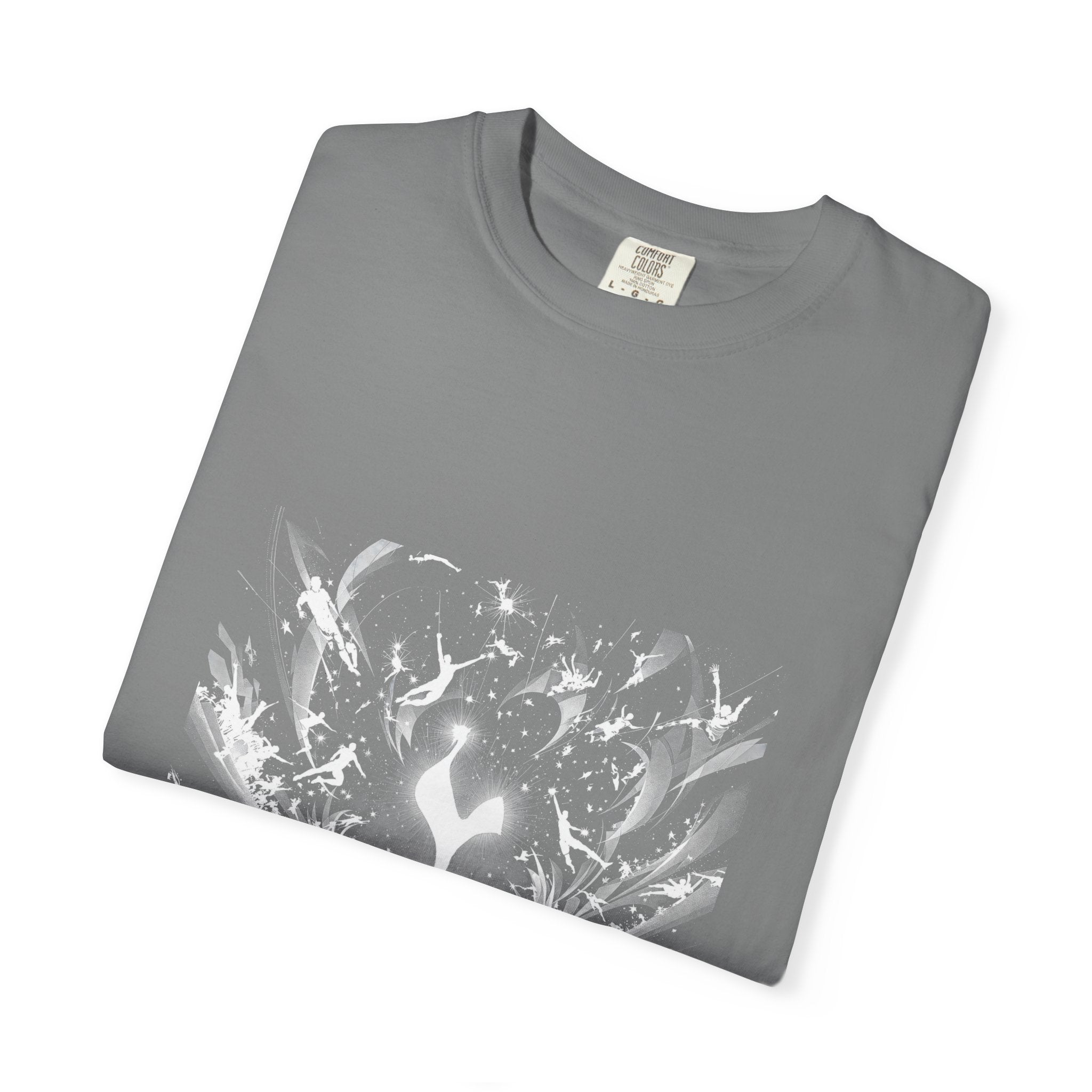 Artistic Flame Unisex T-Shirt - Garment-Dyed Graphic Tee