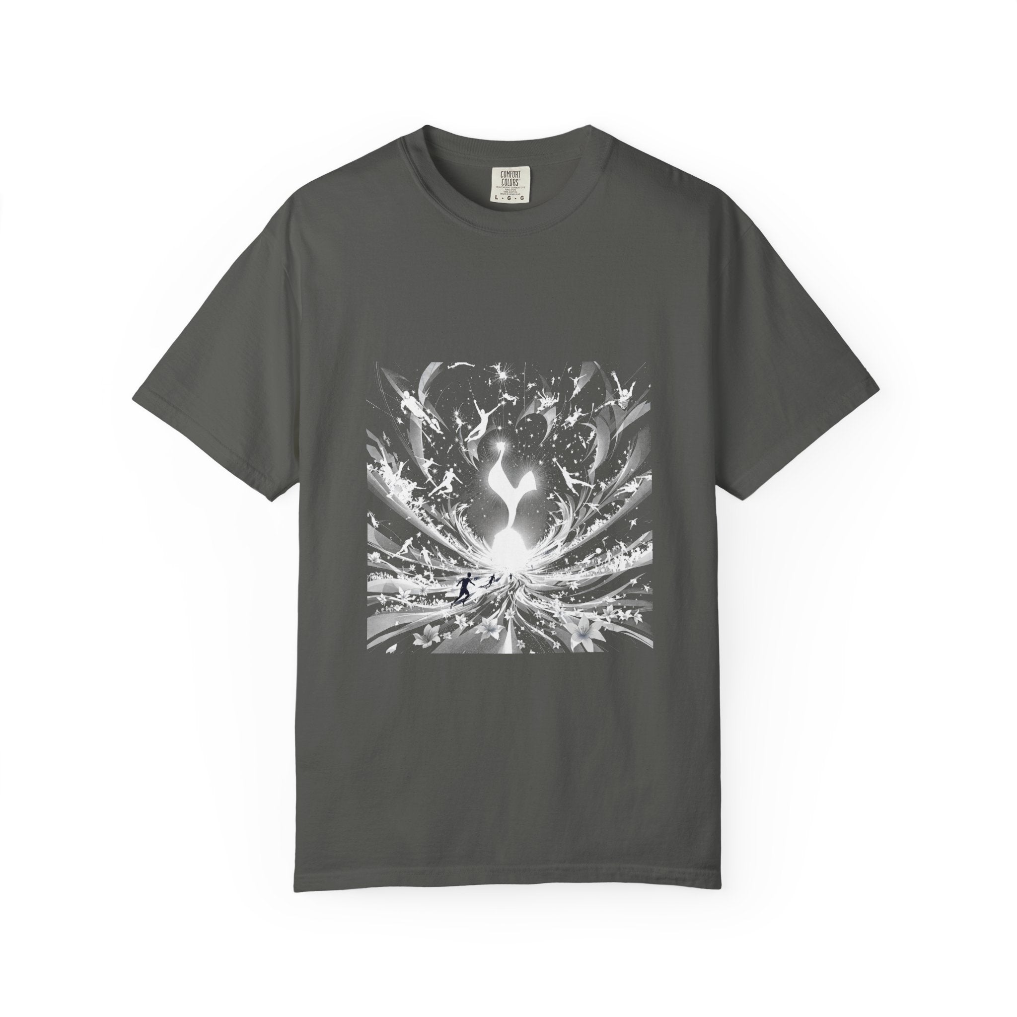 Artistic Flame Unisex T-Shirt - Garment-Dyed Graphic Tee