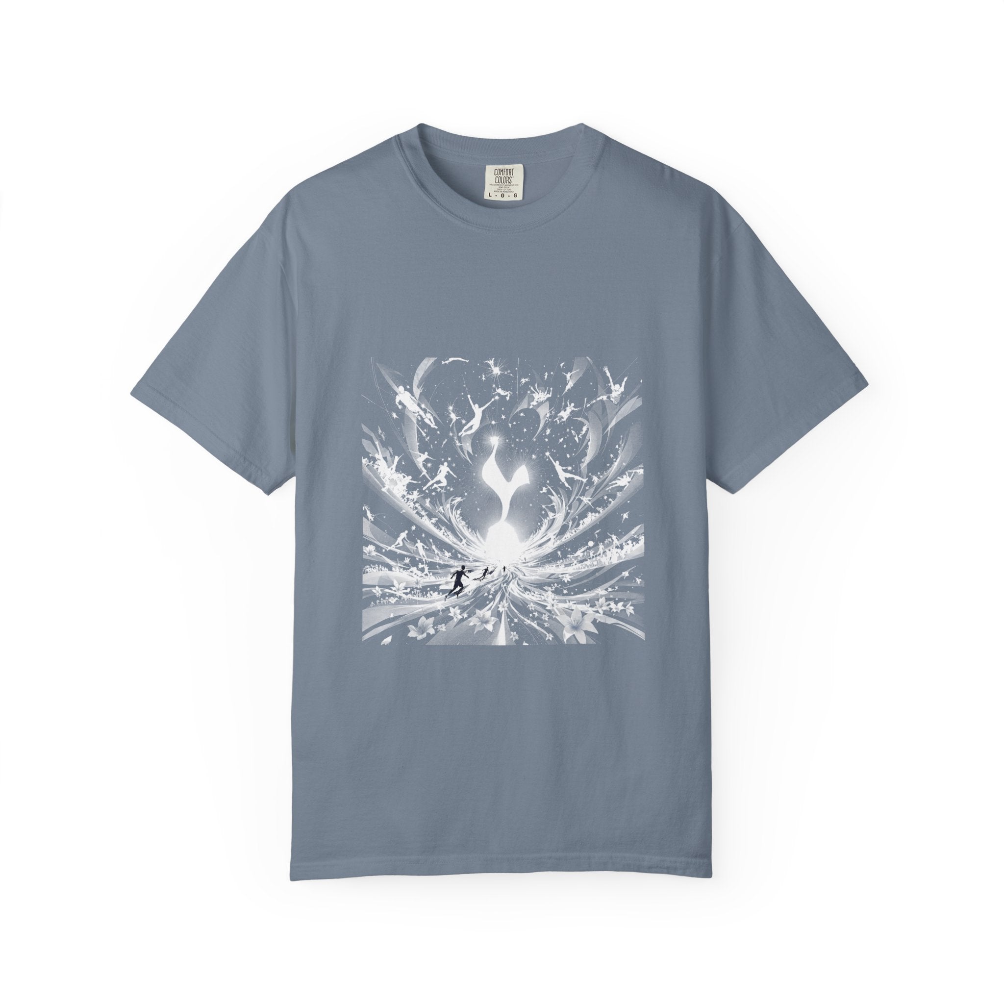 Artistic Flame Unisex T-Shirt - Garment-Dyed Graphic Tee