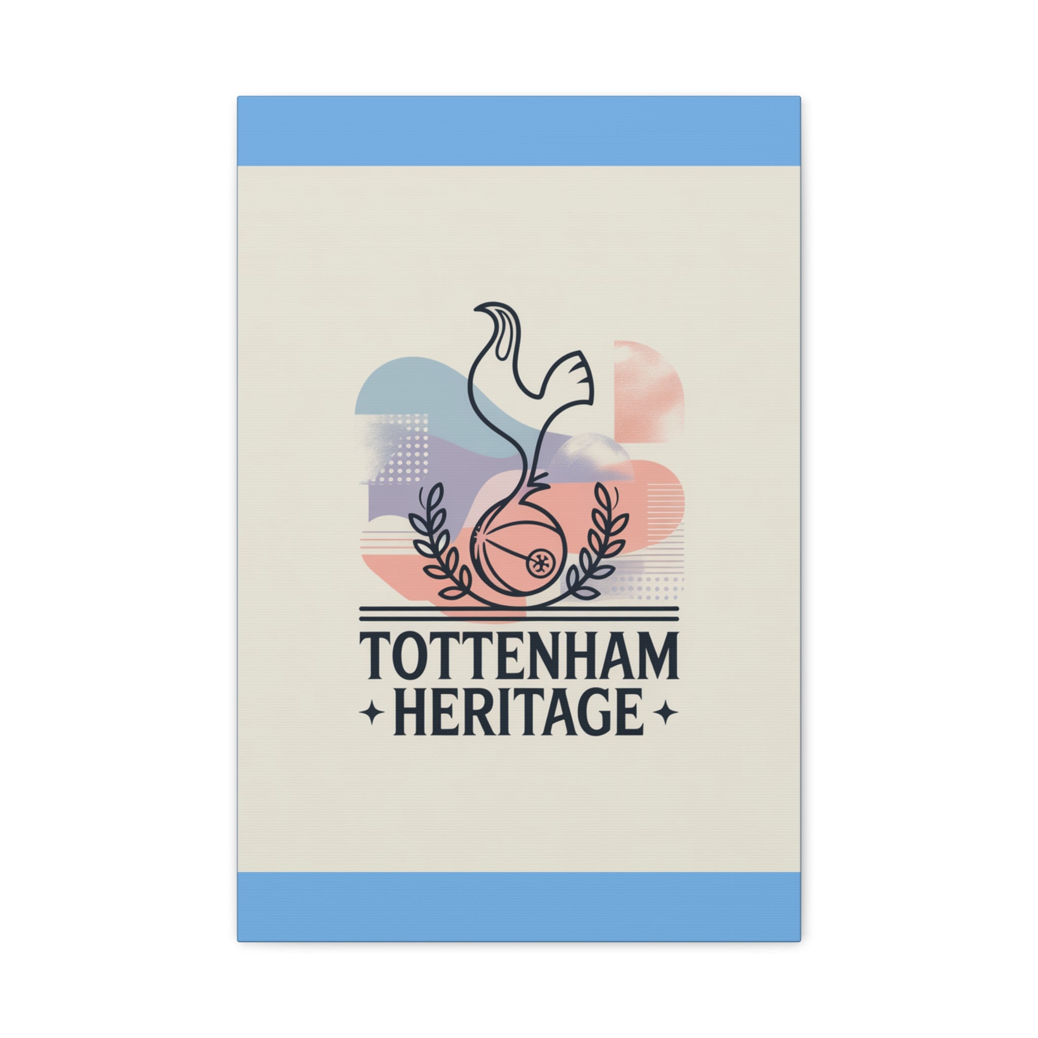 tottenham heritage abstract canvas art Matte Canvas, Stretched, 1.25"