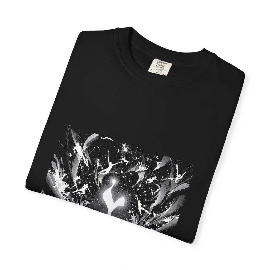 Artistic Flame Unisex T-Shirt - Garment-Dyed Graphic Tee