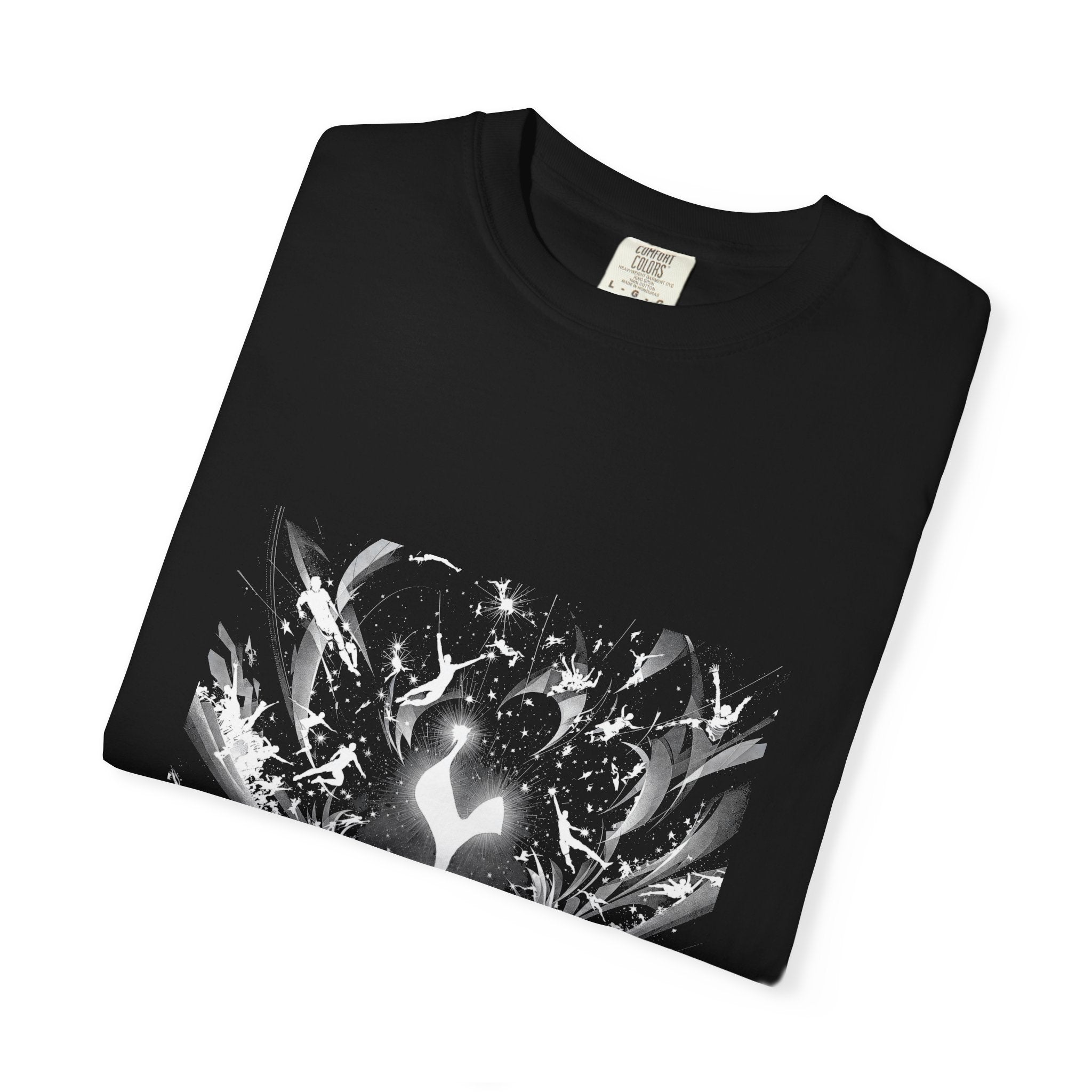 Artistic Flame Unisex T-Shirt - Garment-Dyed Graphic Tee