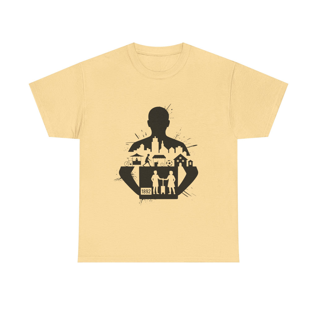 tottenham spurs abstract special Urban Silhouette Unisex Heavy Cotton Tee - Creative Cityscape Design