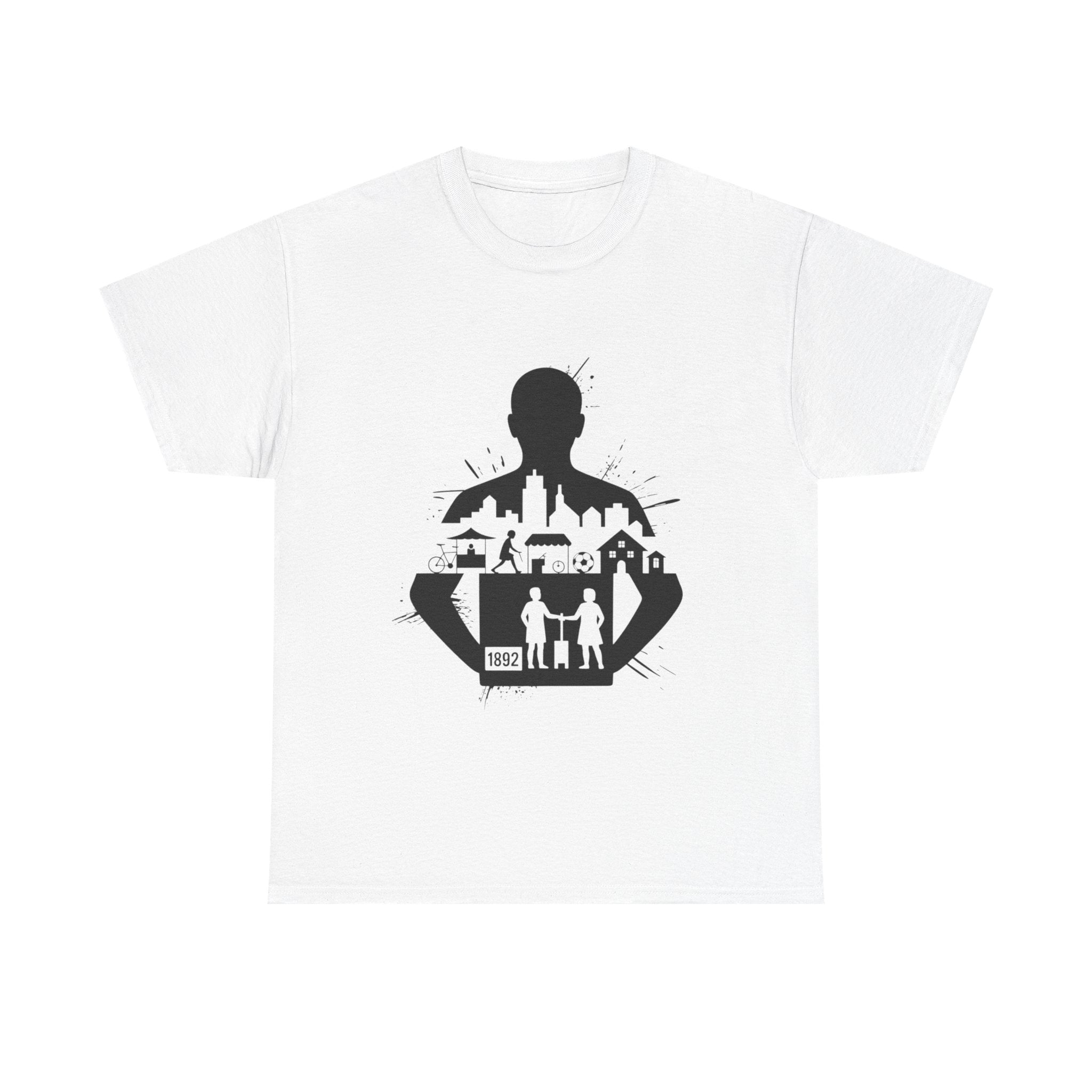 tottenham spurs abstract special Urban Silhouette Unisex Heavy Cotton Tee - Creative Cityscape Design