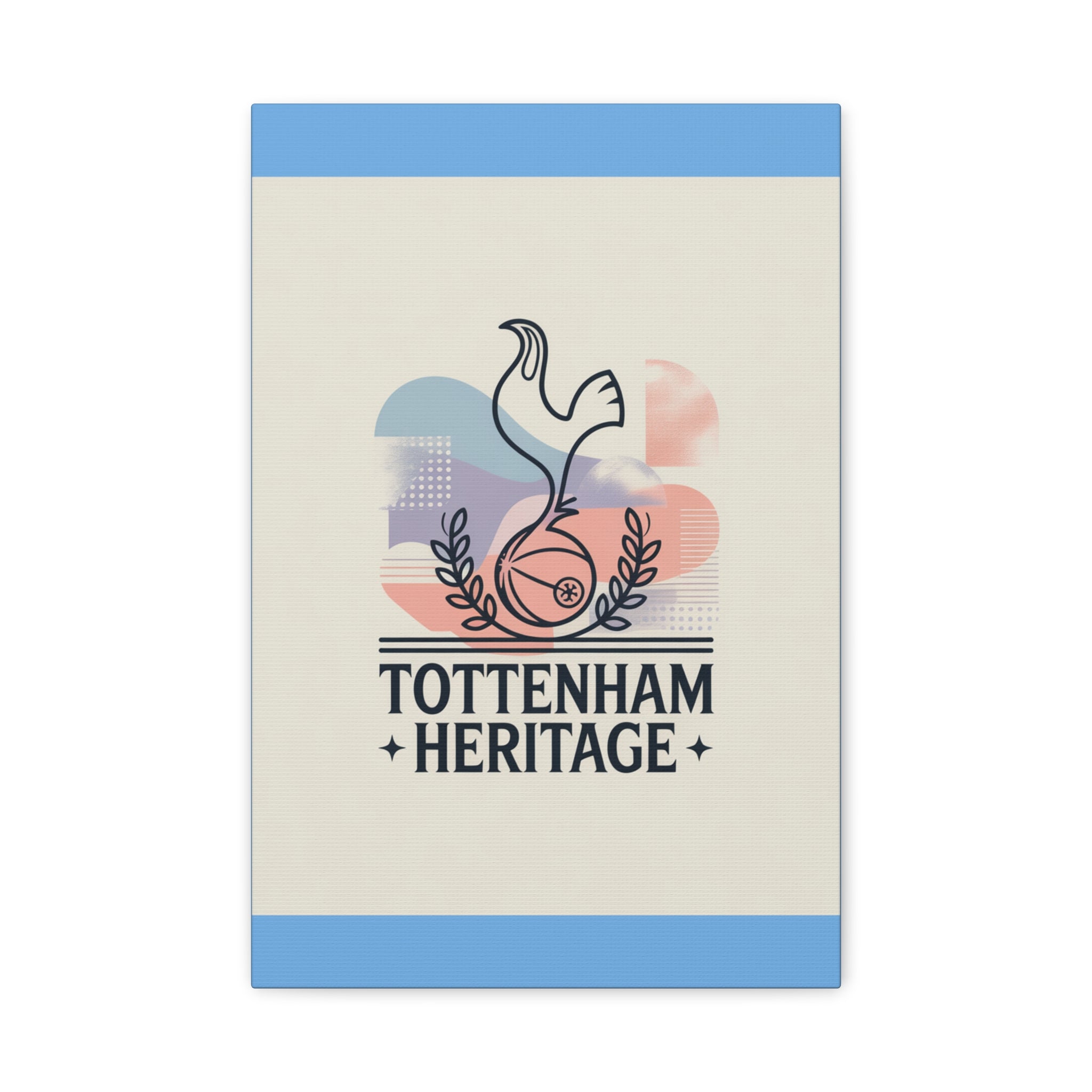 tottenham heritage abstract canvas art Matte Canvas, Stretched, 1.25"