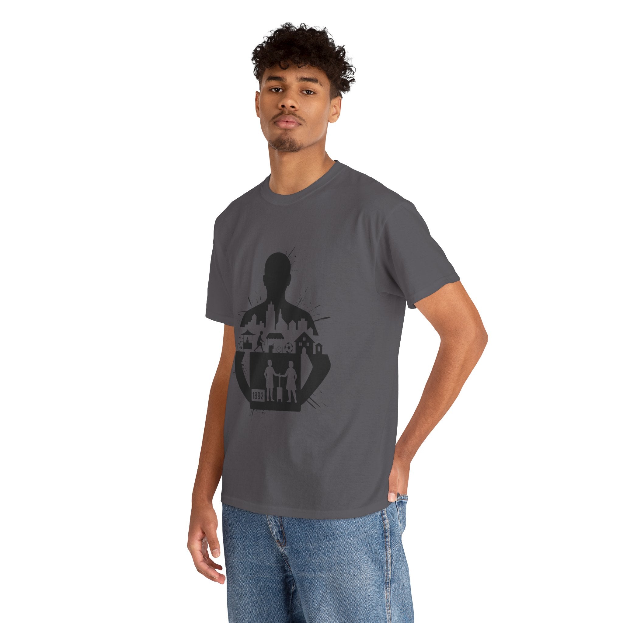 tottenham spurs abstract special Urban Silhouette Unisex Heavy Cotton Tee - Creative Cityscape Design