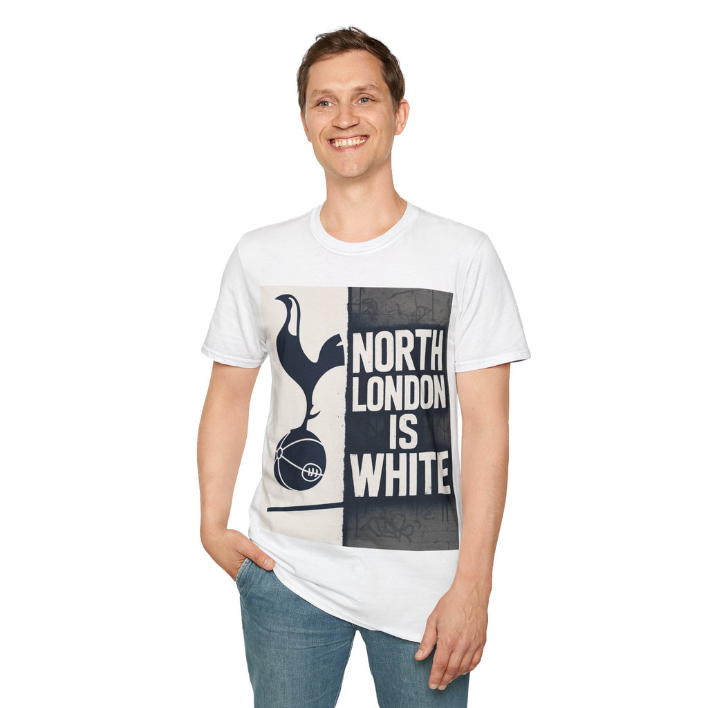 North London Is White T-Shirt – Tottenham Football Fan Tee