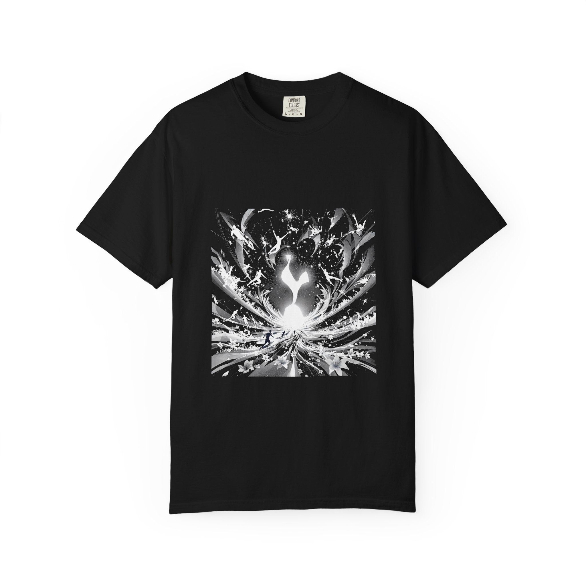 Artistic Flame Unisex T-Shirt - Garment-Dyed Graphic Tee