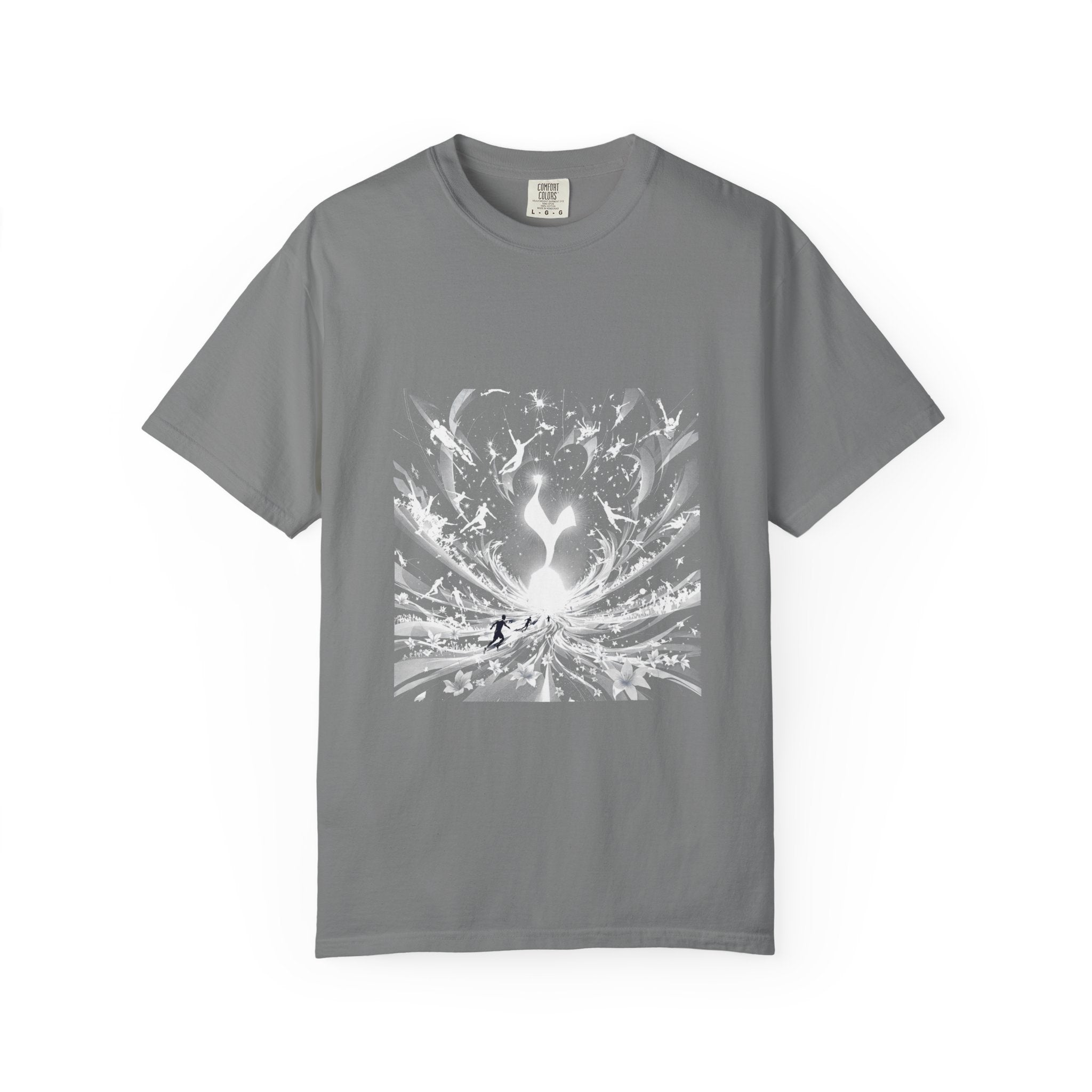 Artistic Flame Unisex T-Shirt - Garment-Dyed Graphic Tee