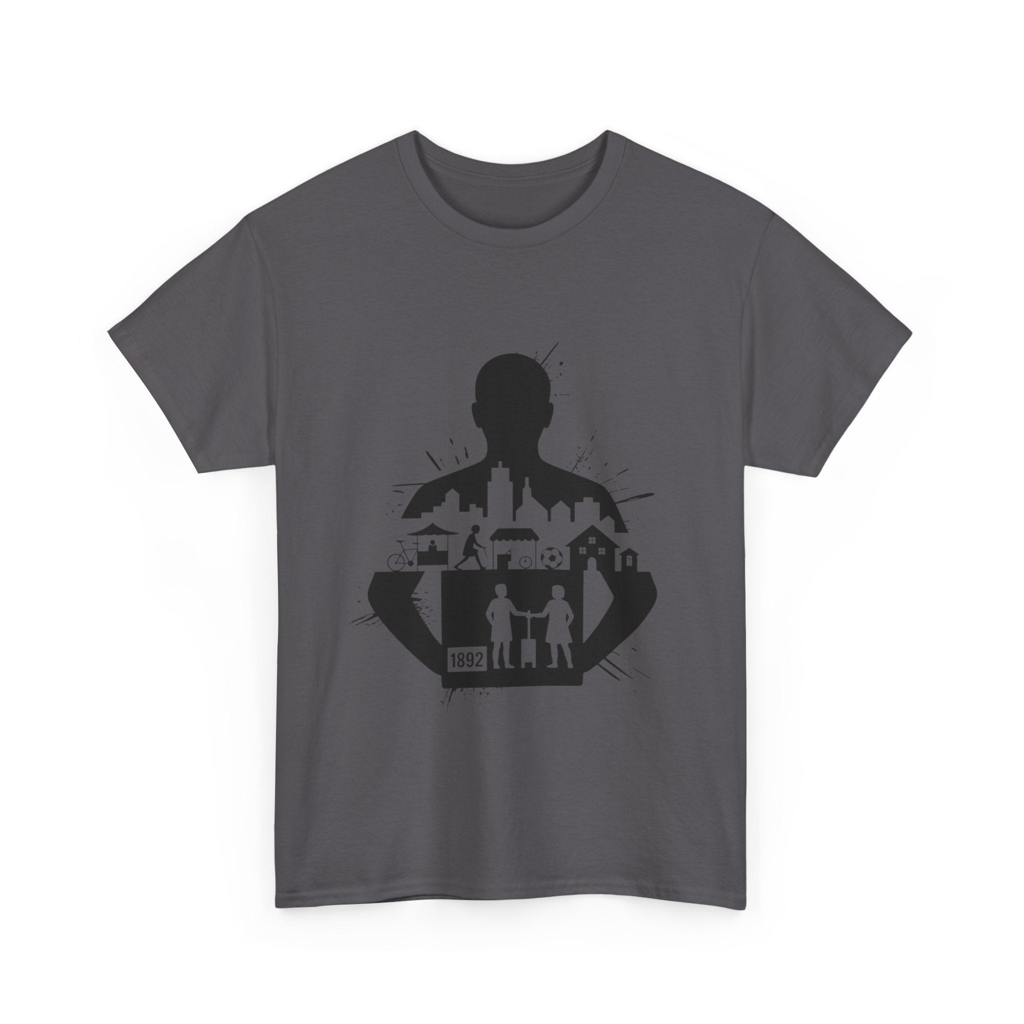 tottenham spurs abstract special Urban Silhouette Unisex Heavy Cotton Tee - Creative Cityscape Design
