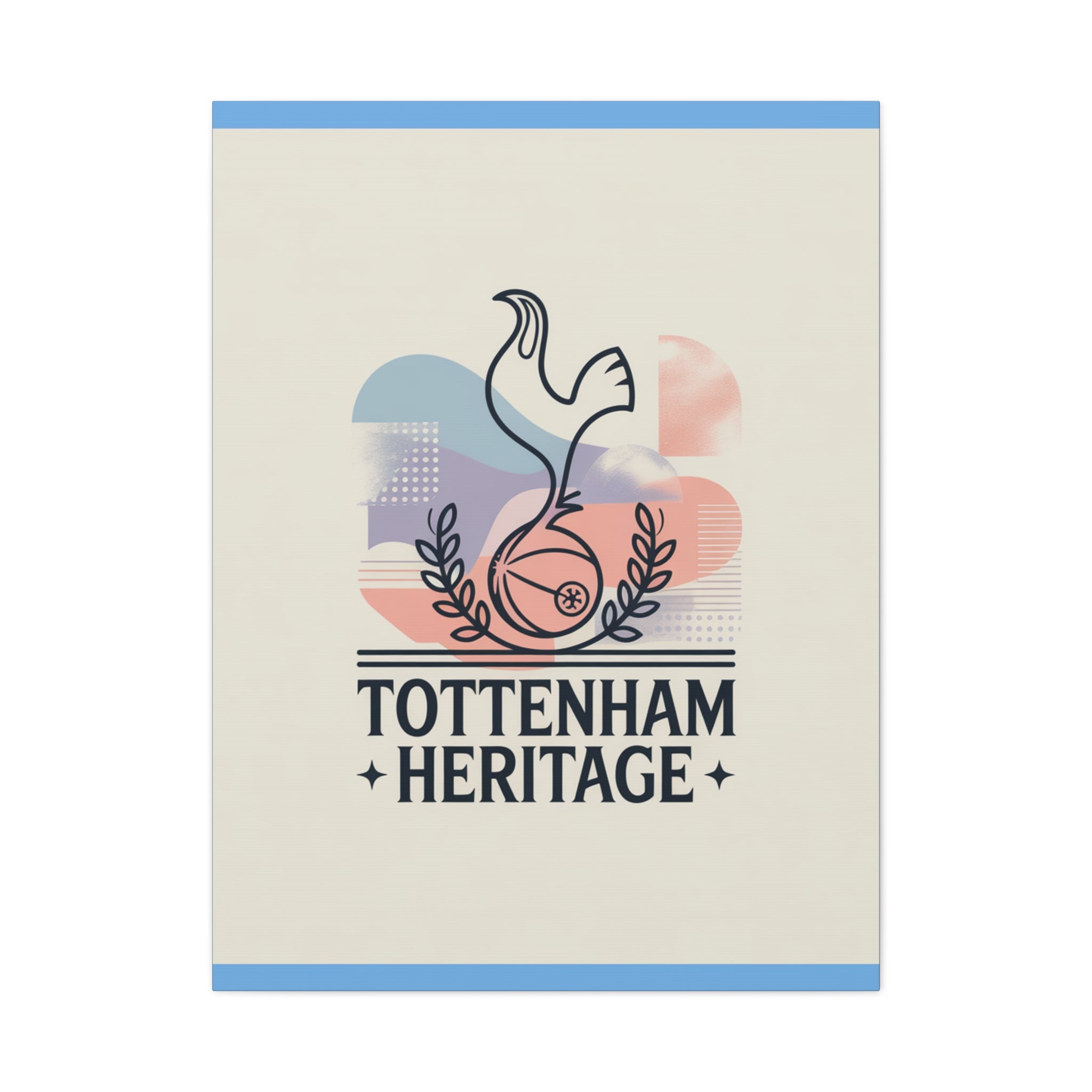 tottenham heritage abstract canvas art Matte Canvas, Stretched, 1.25"
