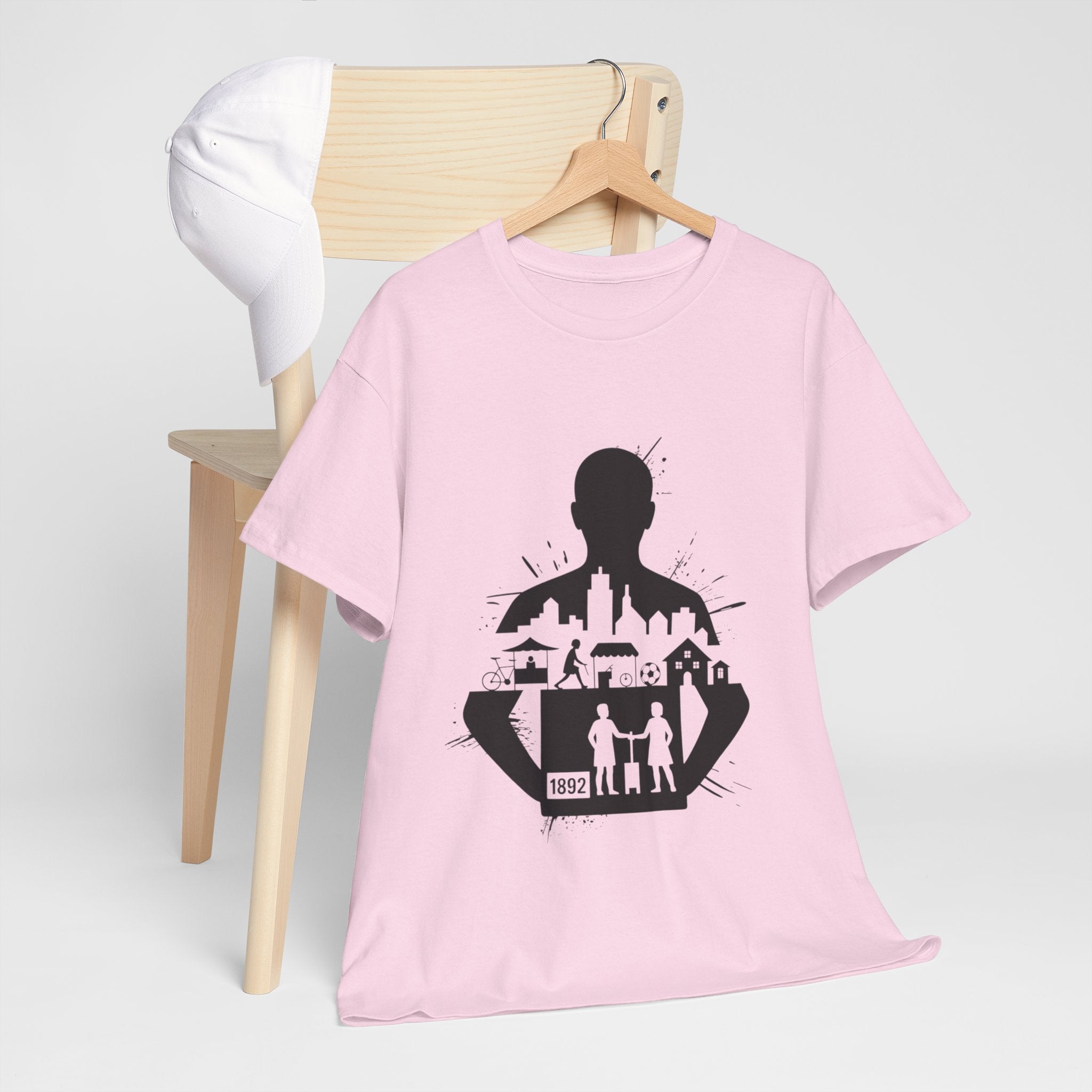 tottenham spurs abstract special Urban Silhouette Unisex Heavy Cotton Tee - Creative Cityscape Design