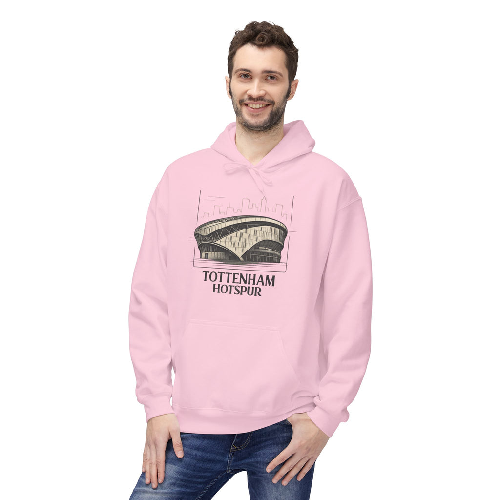 Tottenham Hotspur Stadium Hoodie — Vintage Stadium Illustration Football Fan Pullover
