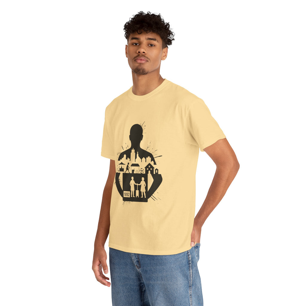 tottenham spurs abstract special Urban Silhouette Unisex Heavy Cotton Tee - Creative Cityscape Design