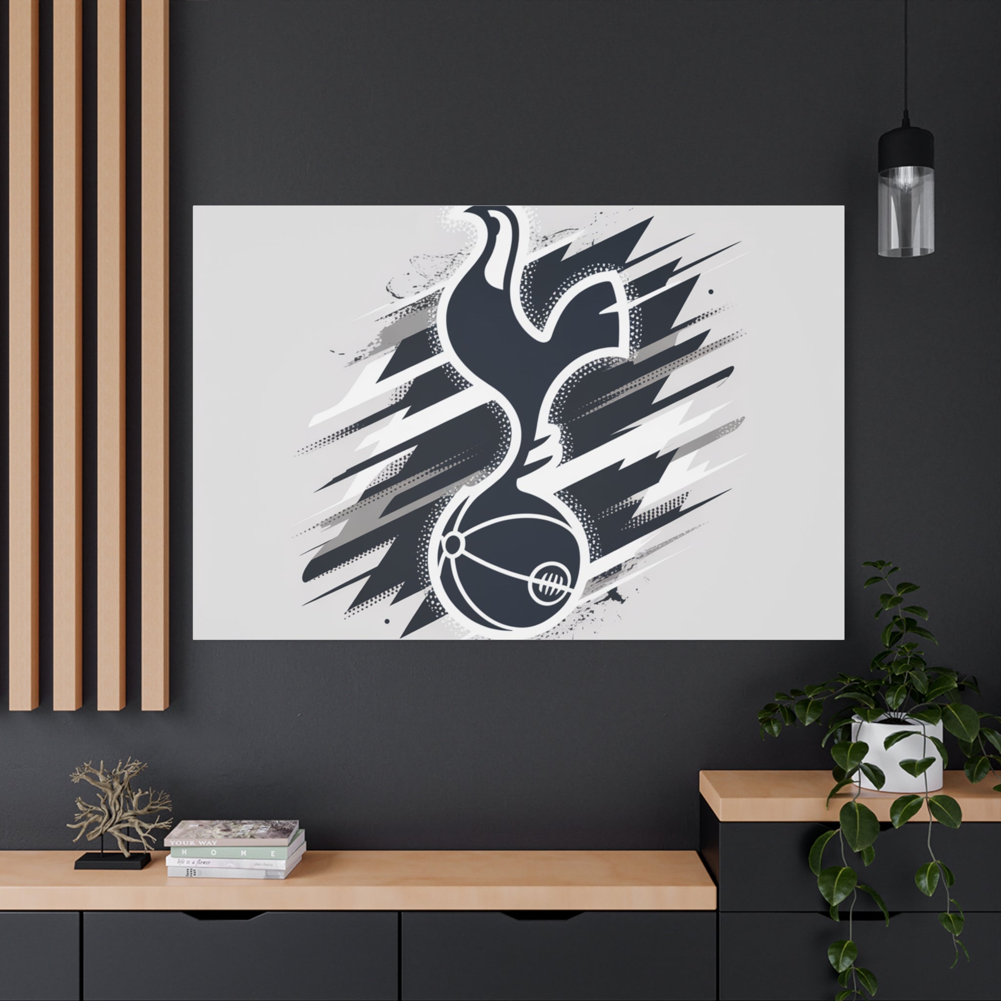 tottenham spurs fan unofficial Sporty Canvas Wall Art - Dynamic Tottenham Design