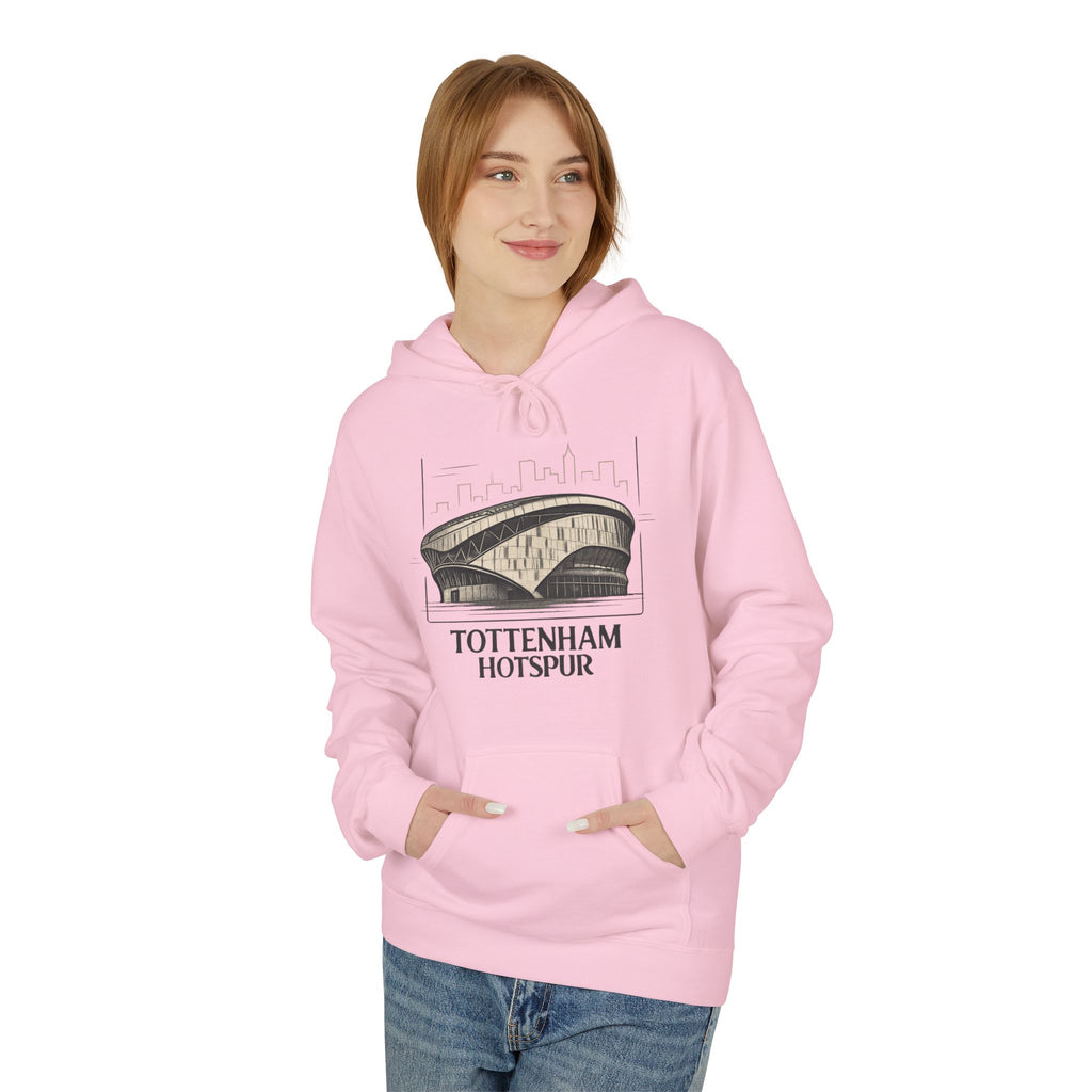 Tottenham Hotspur Stadium Hoodie — Vintage Stadium Illustration Football Fan Pullover