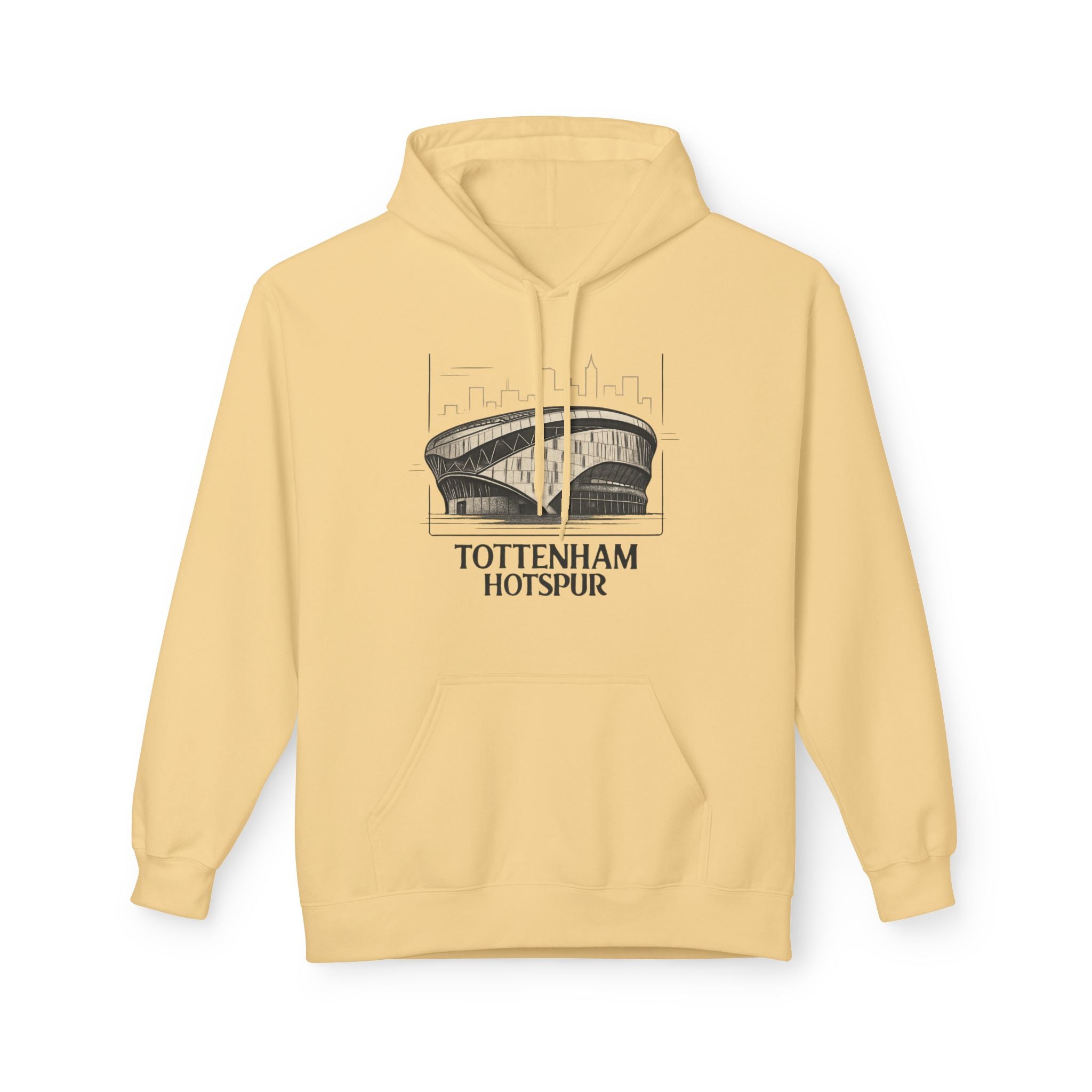 Tottenham Hotspur Stadium Hoodie — Vintage Stadium Illustration Football Fan Pullover