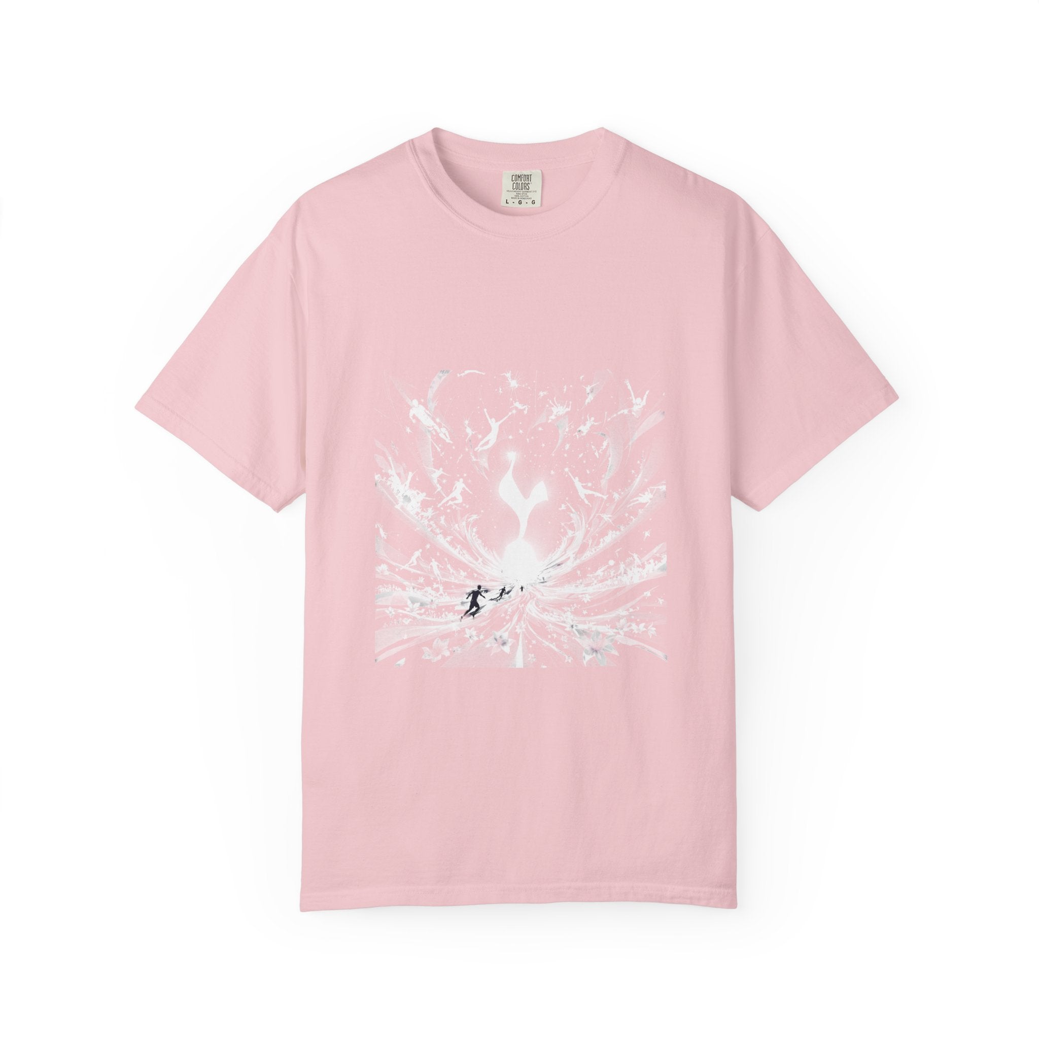 Artistic Flame Unisex T-Shirt - Garment-Dyed Graphic Tee