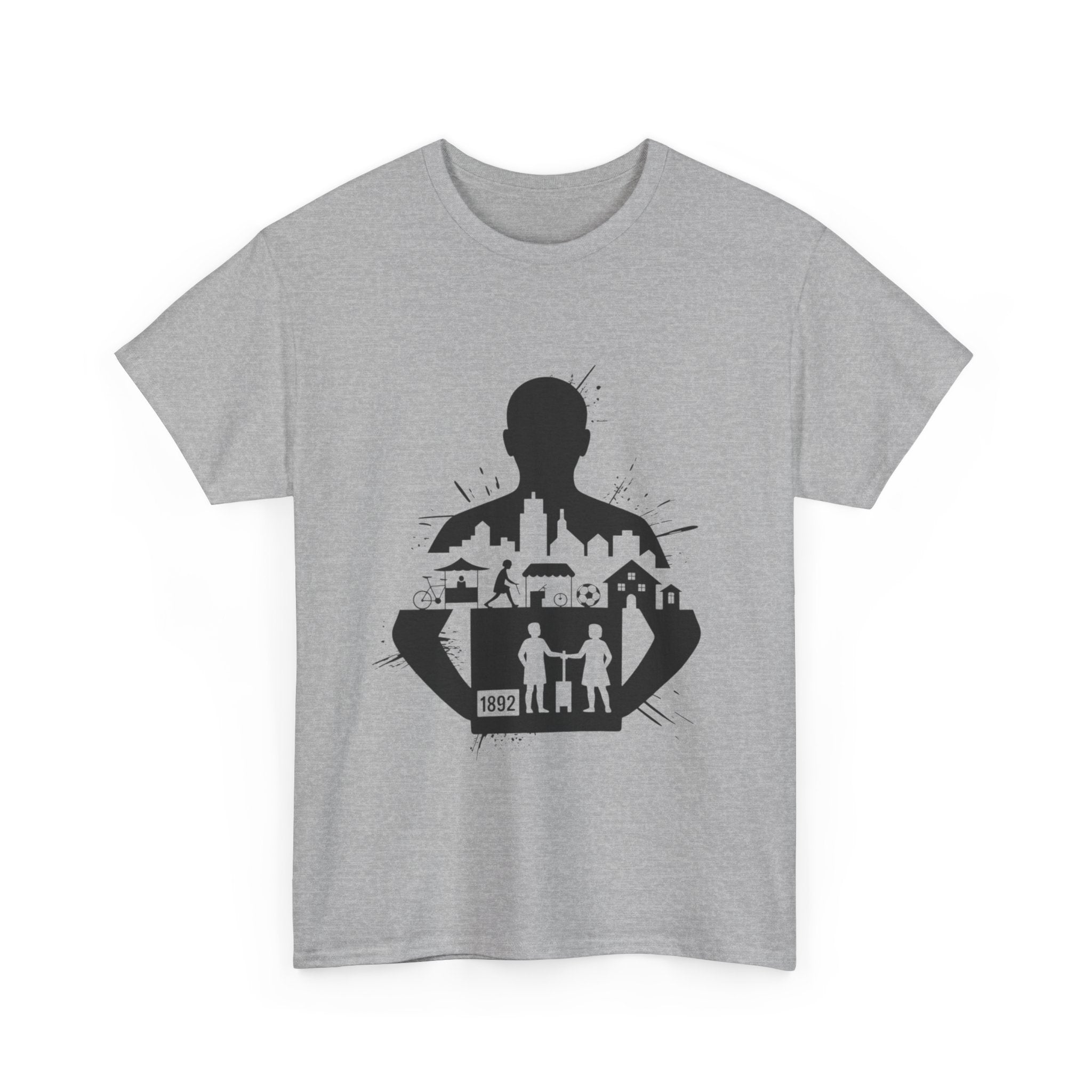 tottenham spurs abstract special Urban Silhouette Unisex Heavy Cotton Tee - Creative Cityscape Design