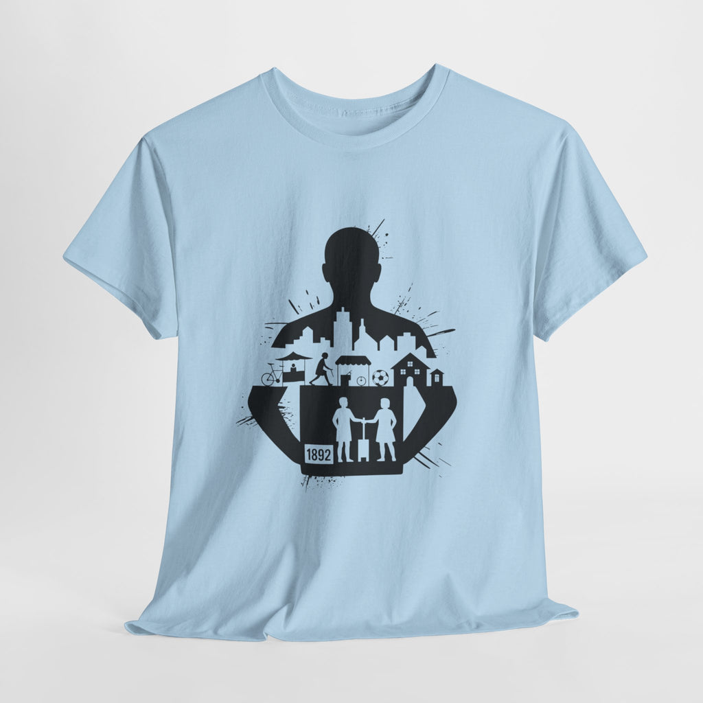 tottenham spurs abstract special Urban Silhouette Unisex Heavy Cotton Tee - Creative Cityscape Design