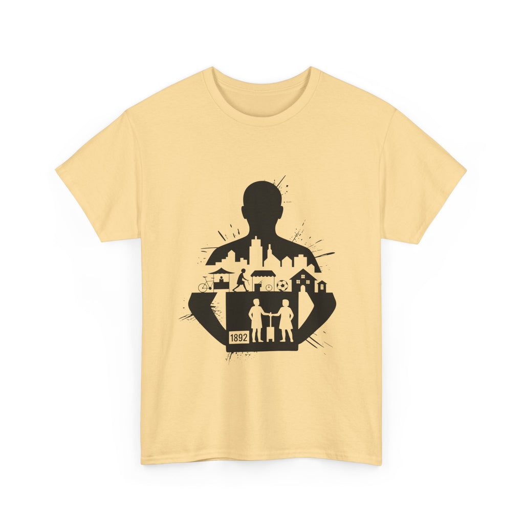 tottenham spurs abstract special Urban Silhouette Unisex Heavy Cotton Tee - Creative Cityscape Design