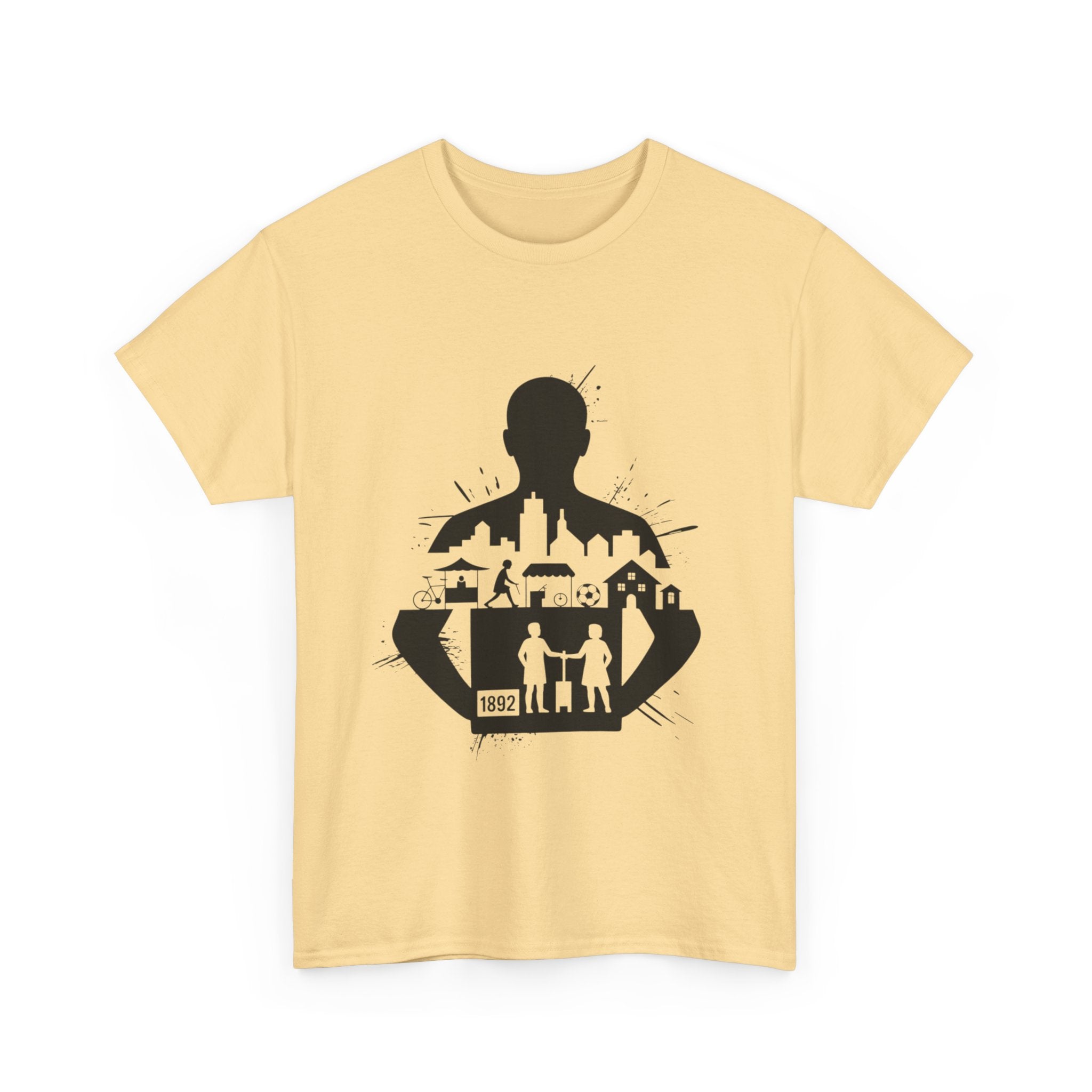 tottenham spurs abstract special Urban Silhouette Unisex Heavy Cotton Tee - Creative Cityscape Design