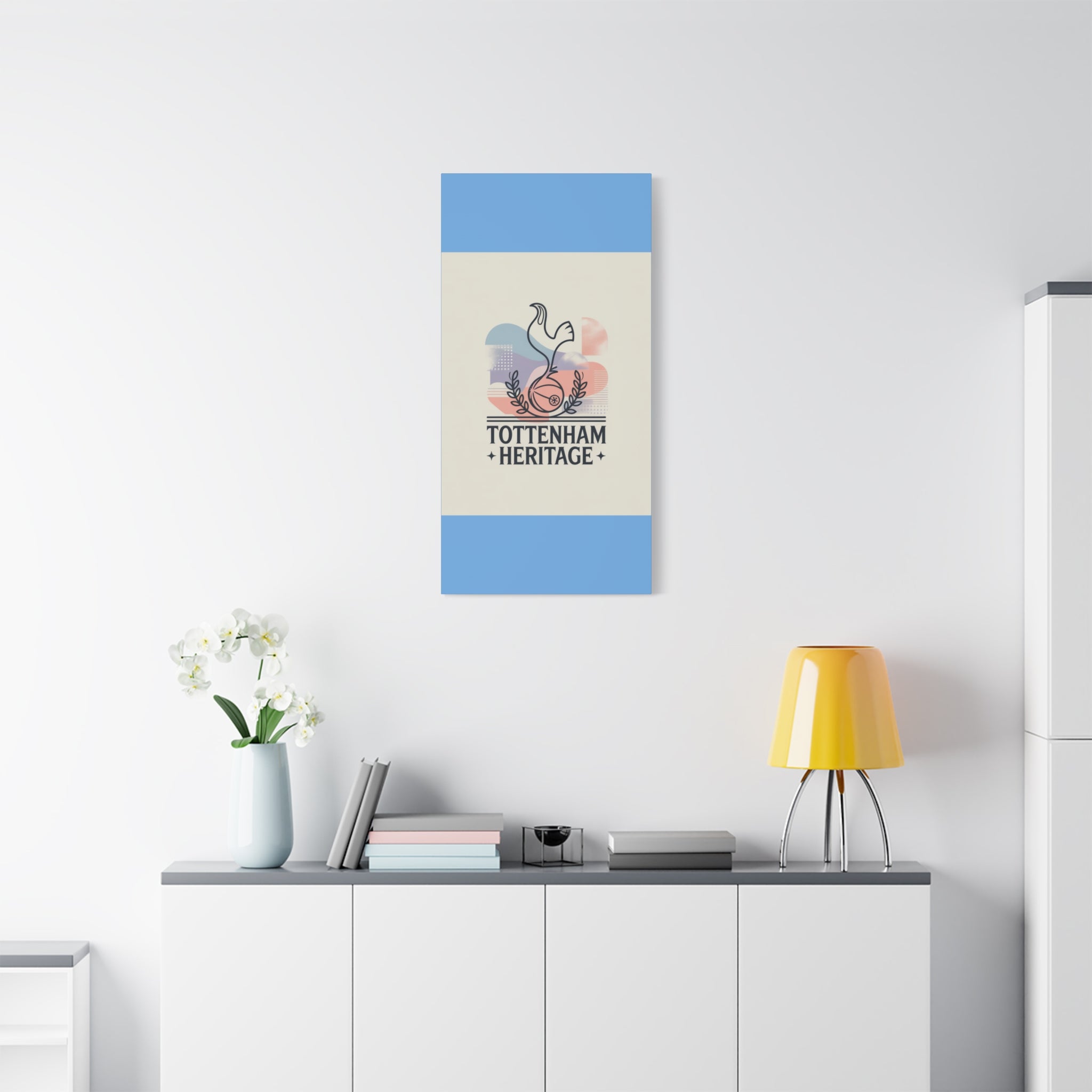 tottenham heritage abstract canvas art Matte Canvas, Stretched, 1.25"