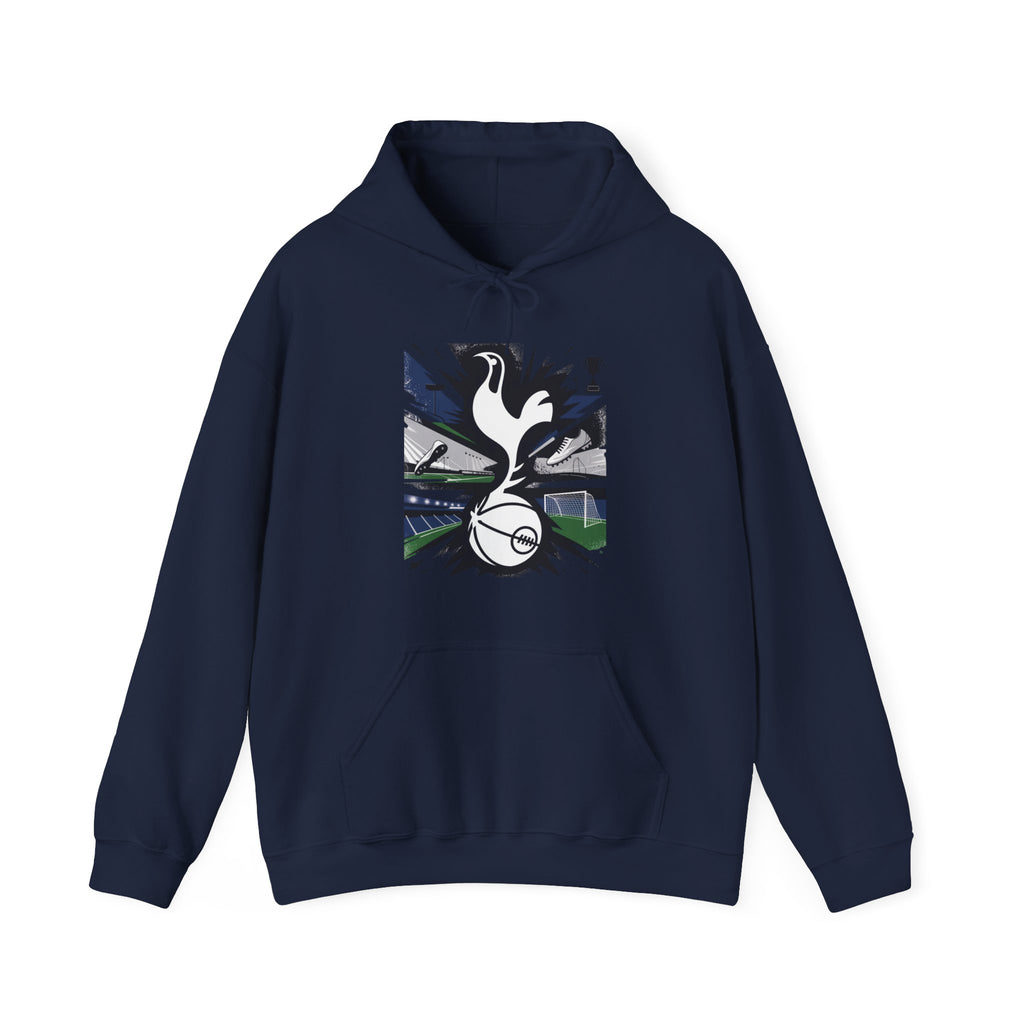 Tottenham Hotspur Crest Hoodie — Dynamic Streaks Football Fan Pullover