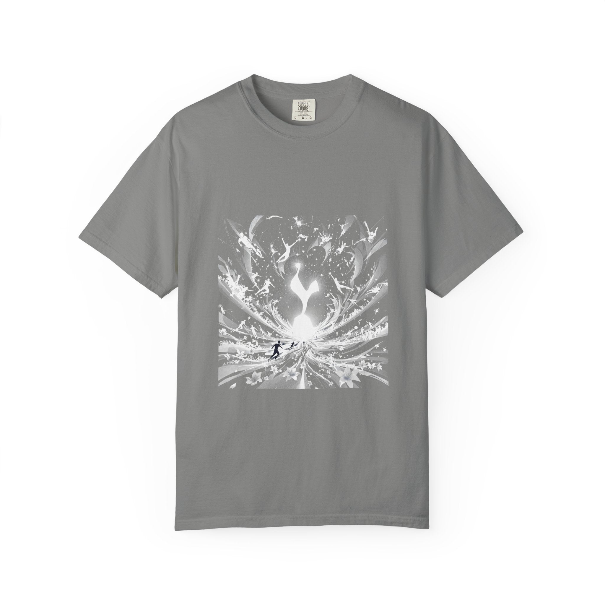 Artistic Flame Unisex T-Shirt - Garment-Dyed Graphic Tee