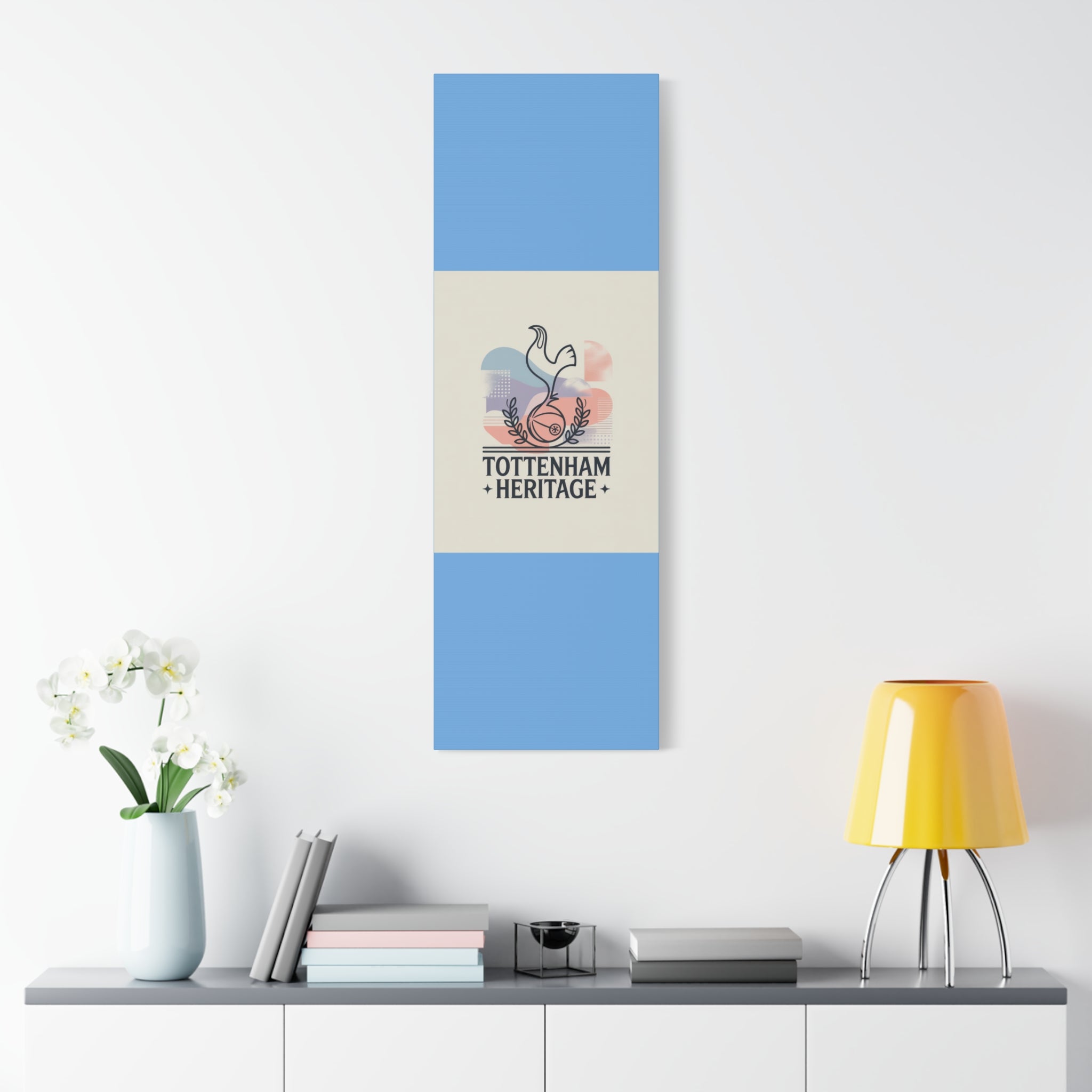 tottenham heritage abstract canvas art Matte Canvas, Stretched, 1.25"