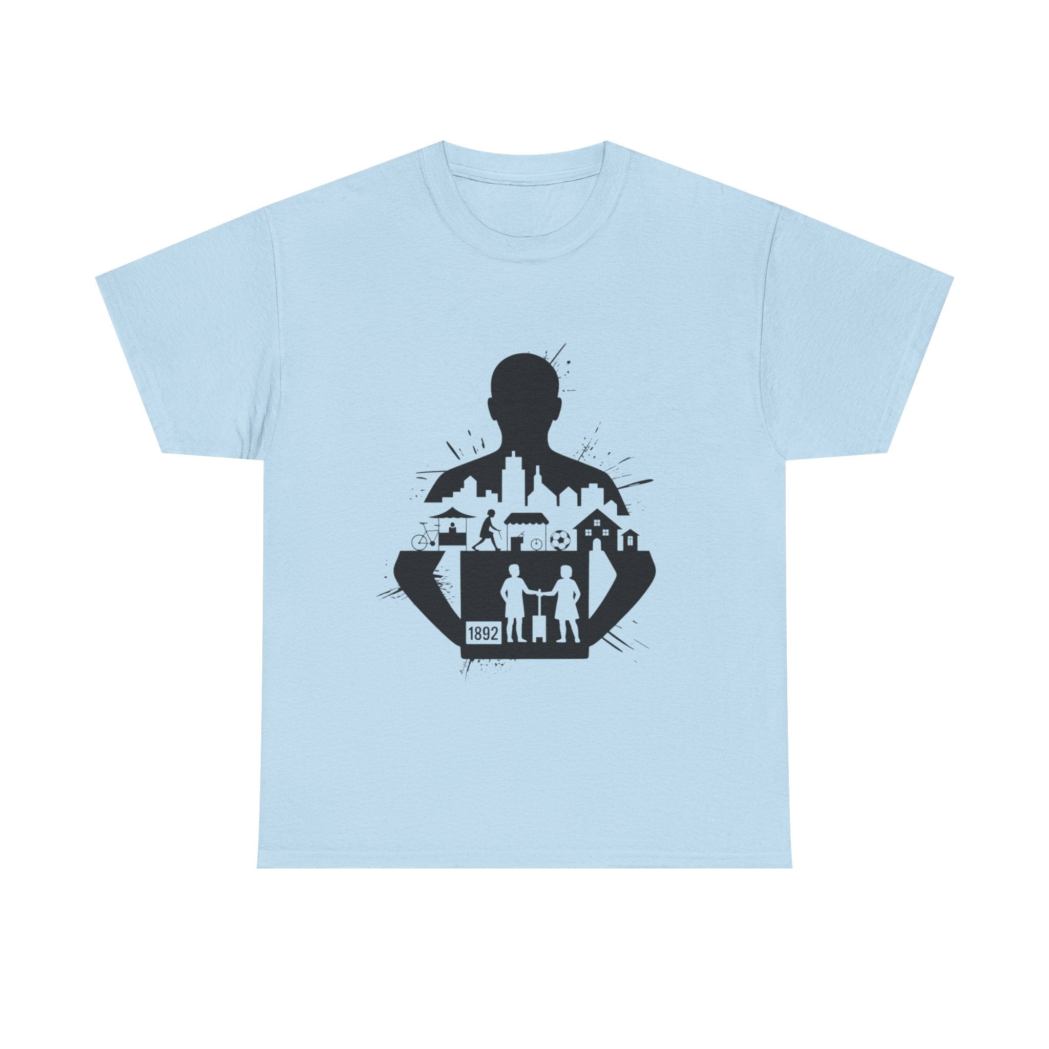 tottenham spurs abstract special Urban Silhouette Unisex Heavy Cotton Tee - Creative Cityscape Design