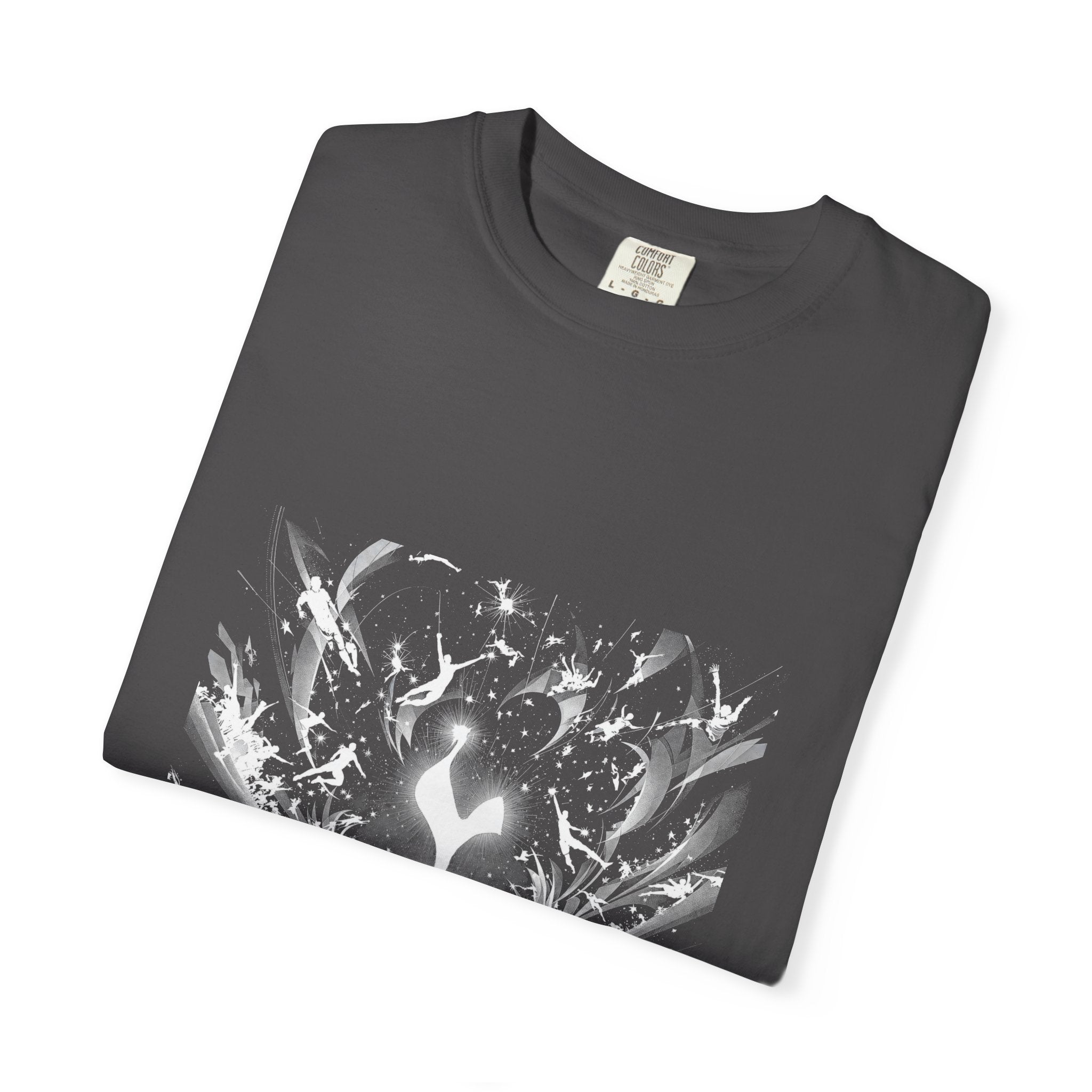 Artistic Flame Unisex T-Shirt - Garment-Dyed Graphic Tee